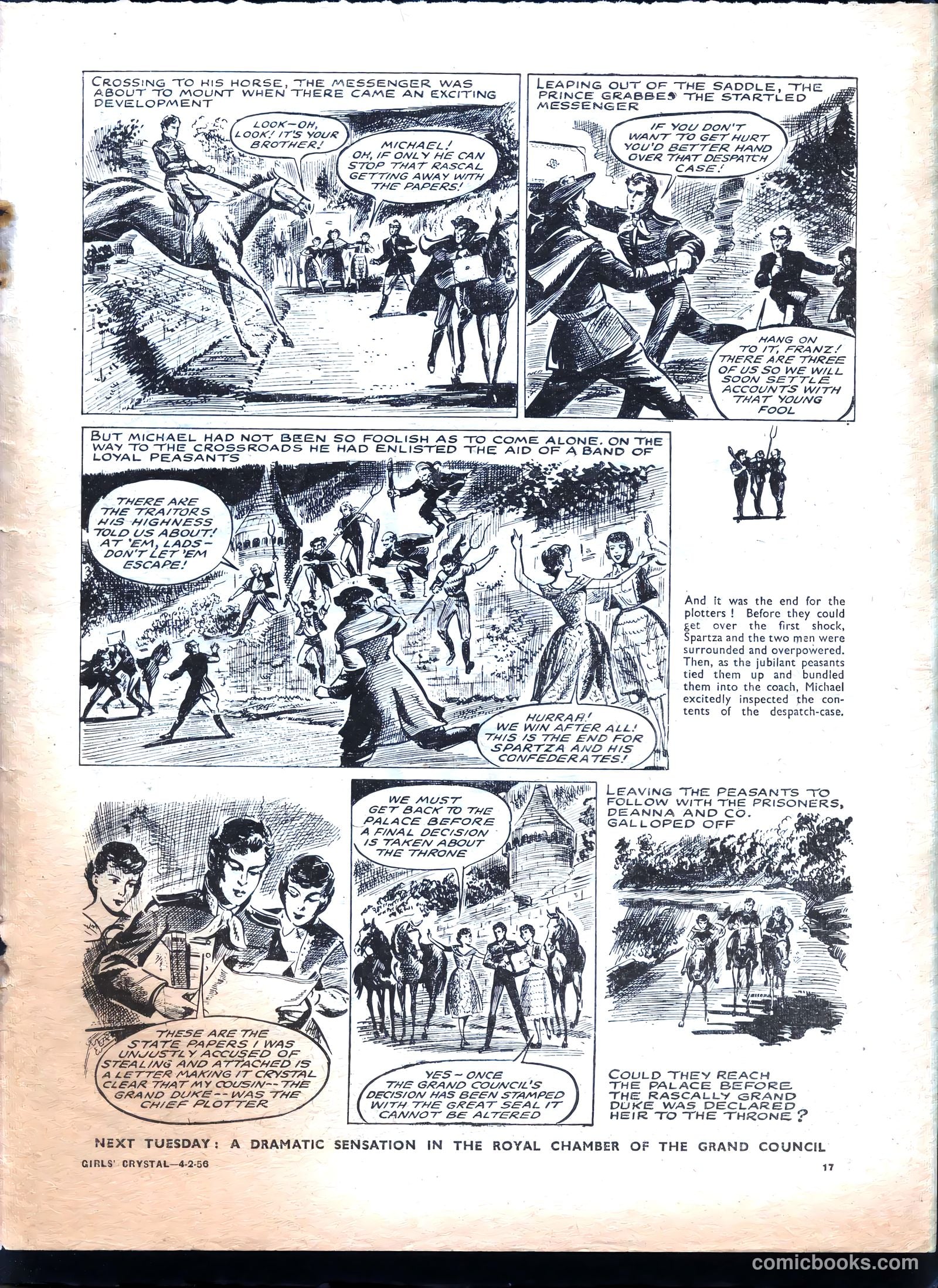 Girls' Crystal #1059 (1956) — page 17 of 20