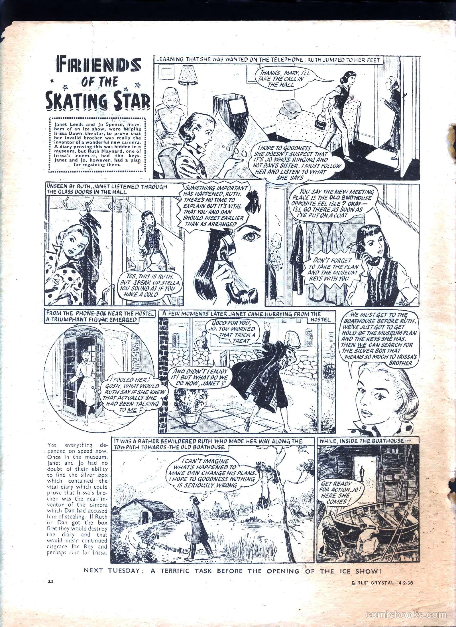 Girls' Crystal #1059 (1956) — page 20 of 20
