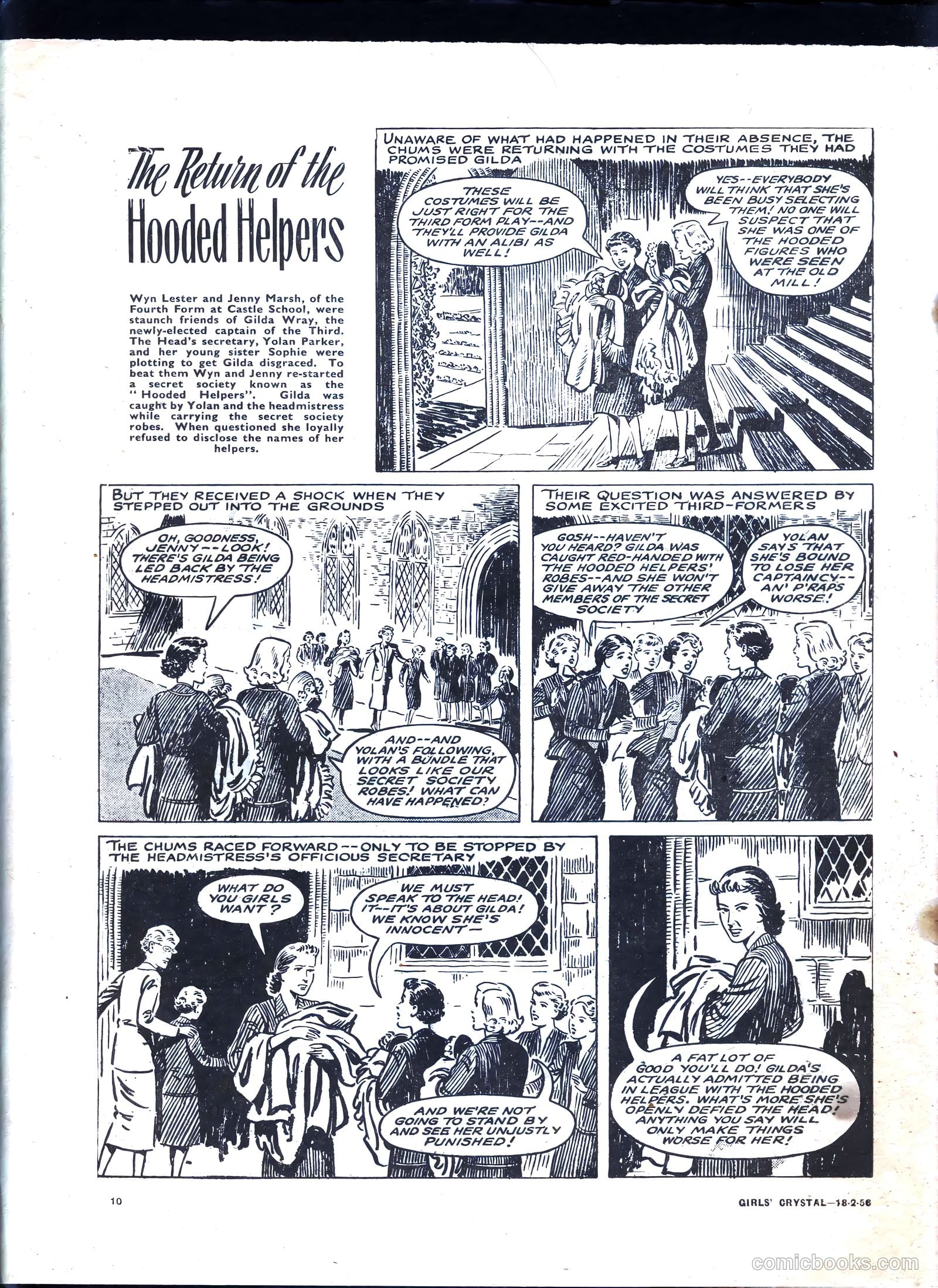 Girls' Crystal #1061 (1956) — page 10 of 20
