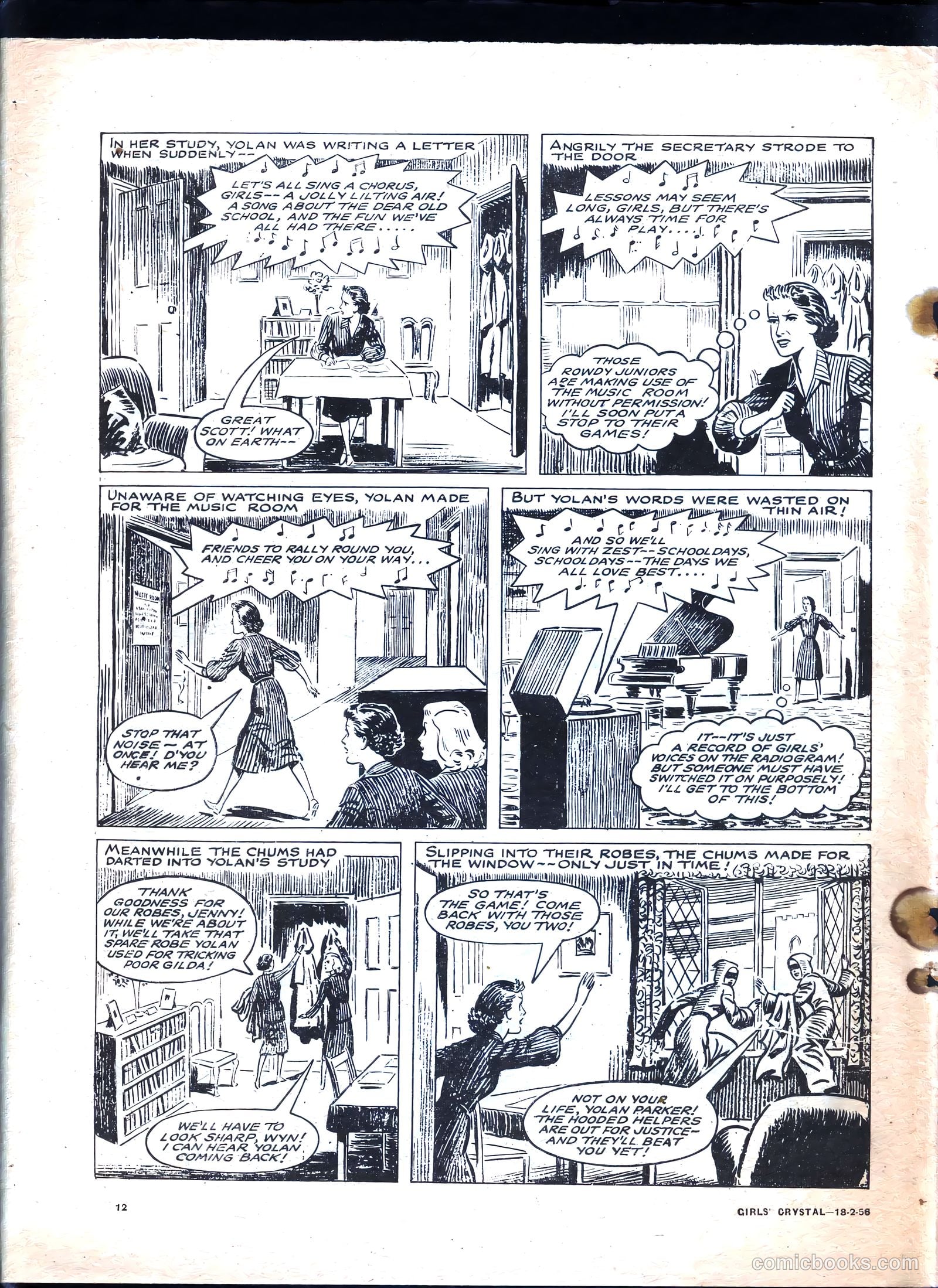 Girls' Crystal #1061 (1956) — page 12 of 20