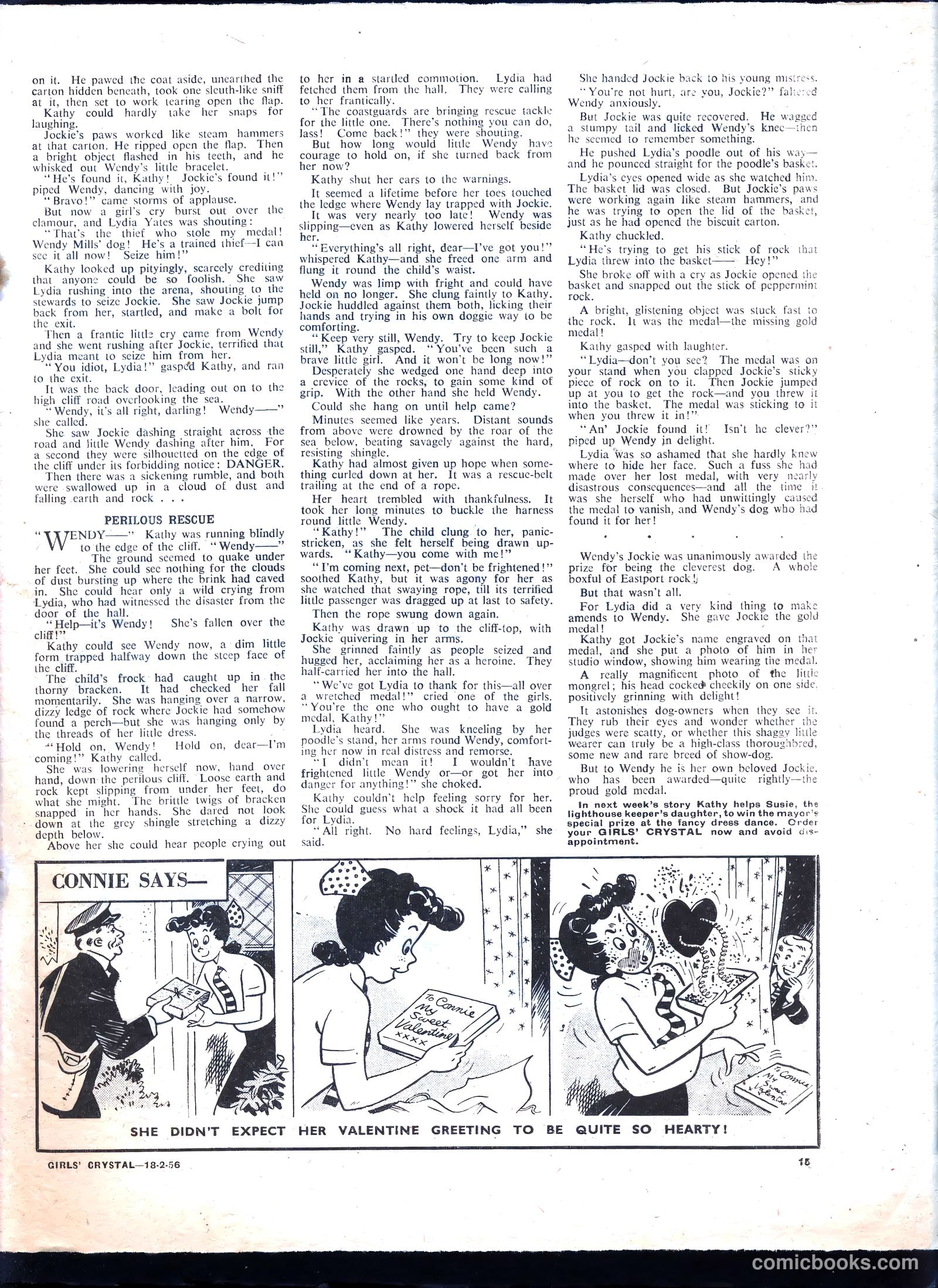 Girls' Crystal #1061 (1956) — page 15 of 20