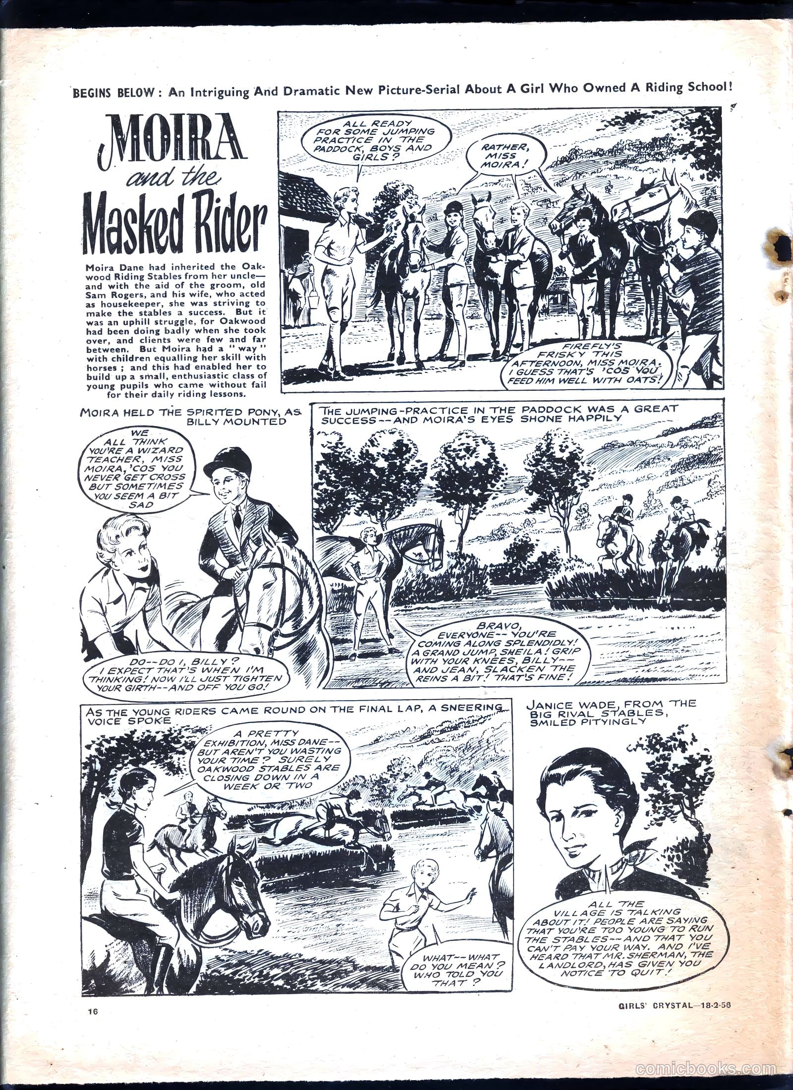 Girls' Crystal #1061 (1956) — page 16 of 20