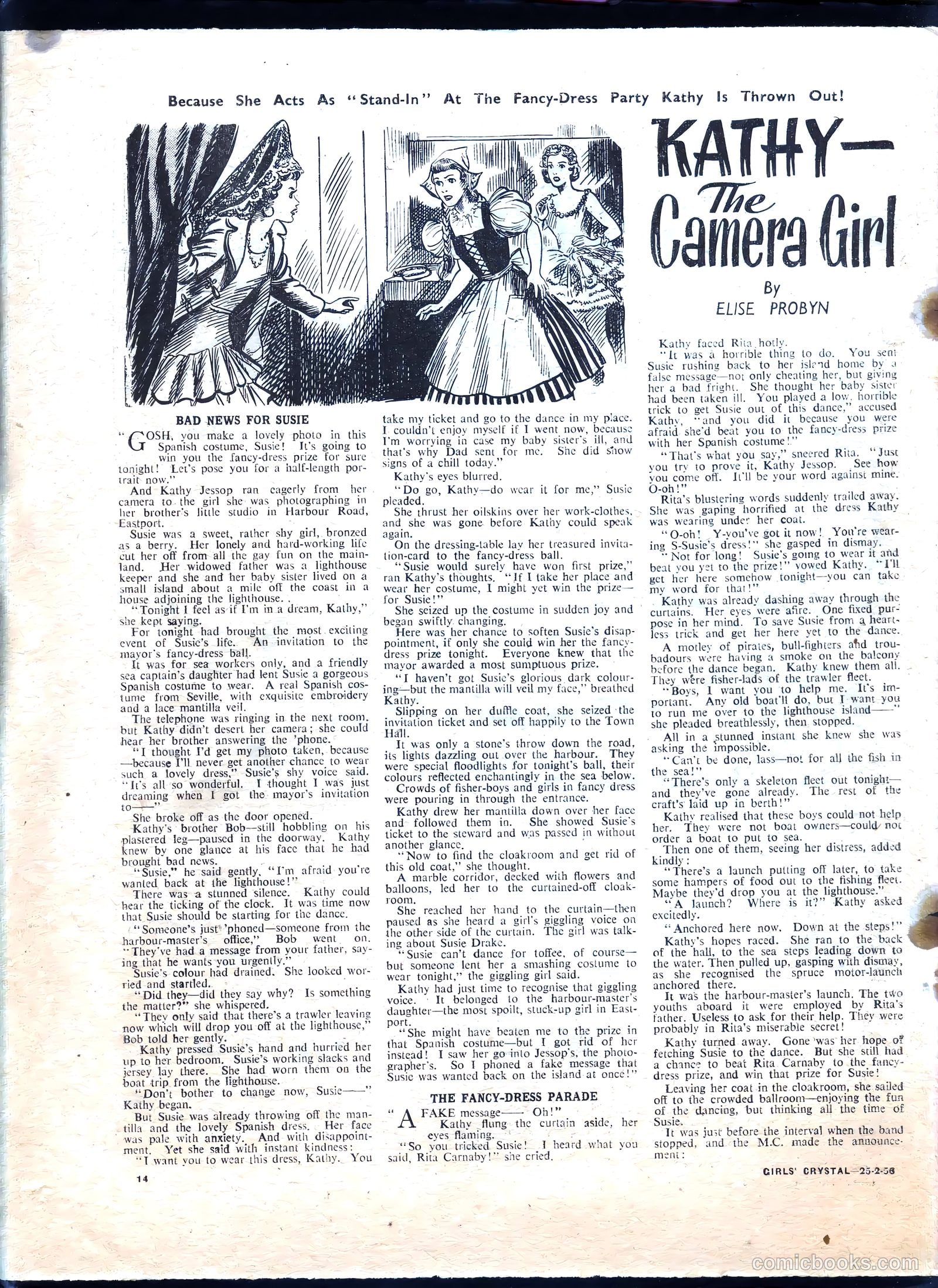 Girls' Crystal #1062 (1956) — page 14 of 20