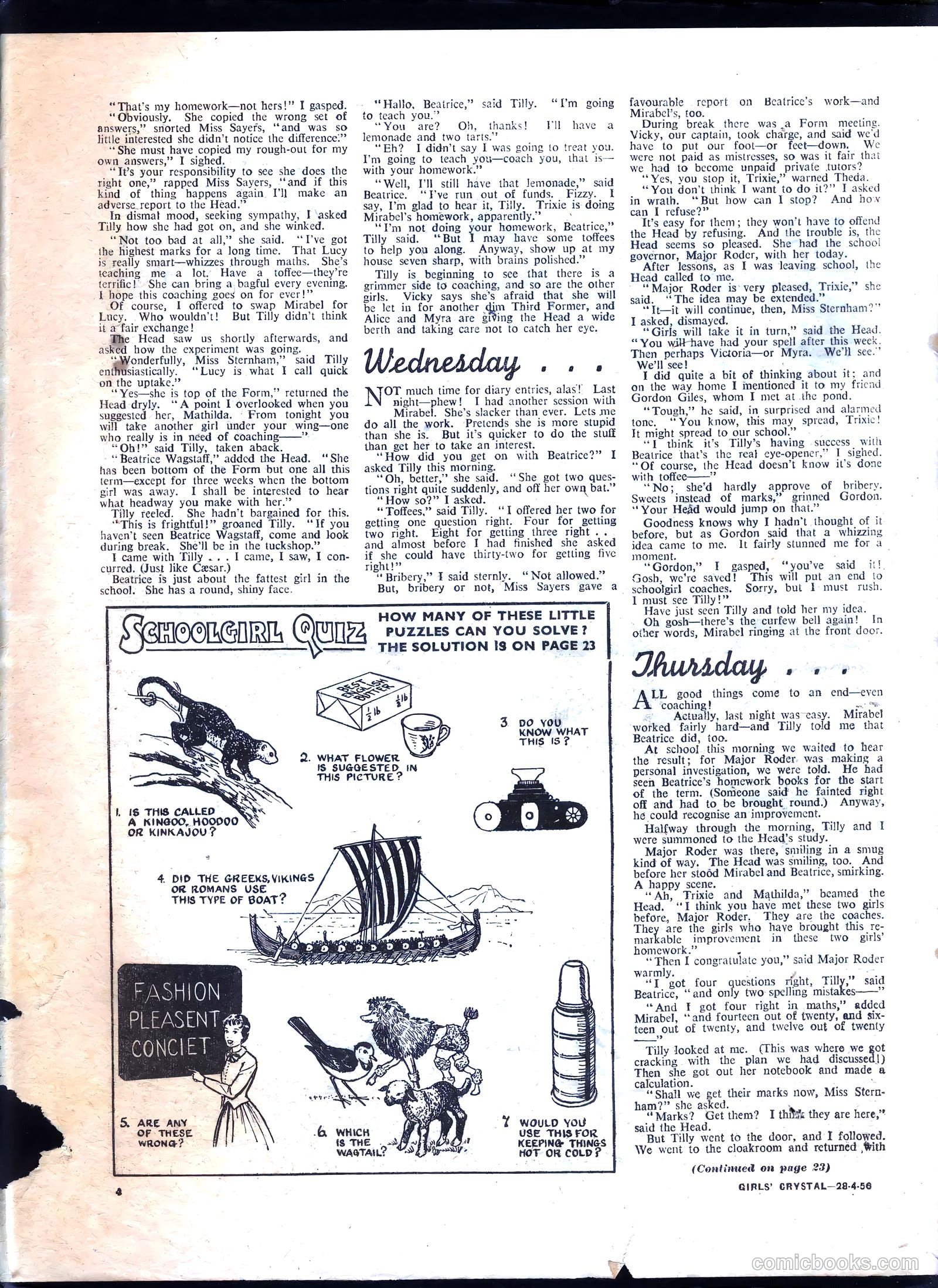 Girls' Crystal #1071 (1956) — page 4 of 24