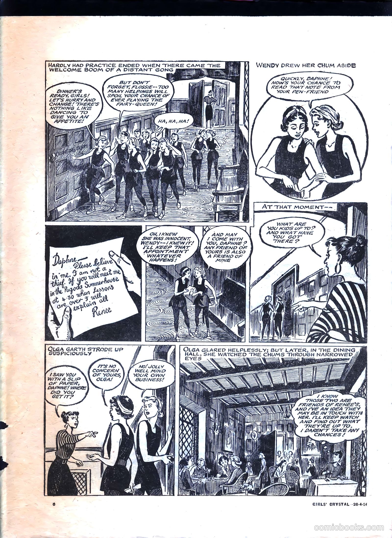 Girls' Crystal #1071 (1956) — page 6 of 24