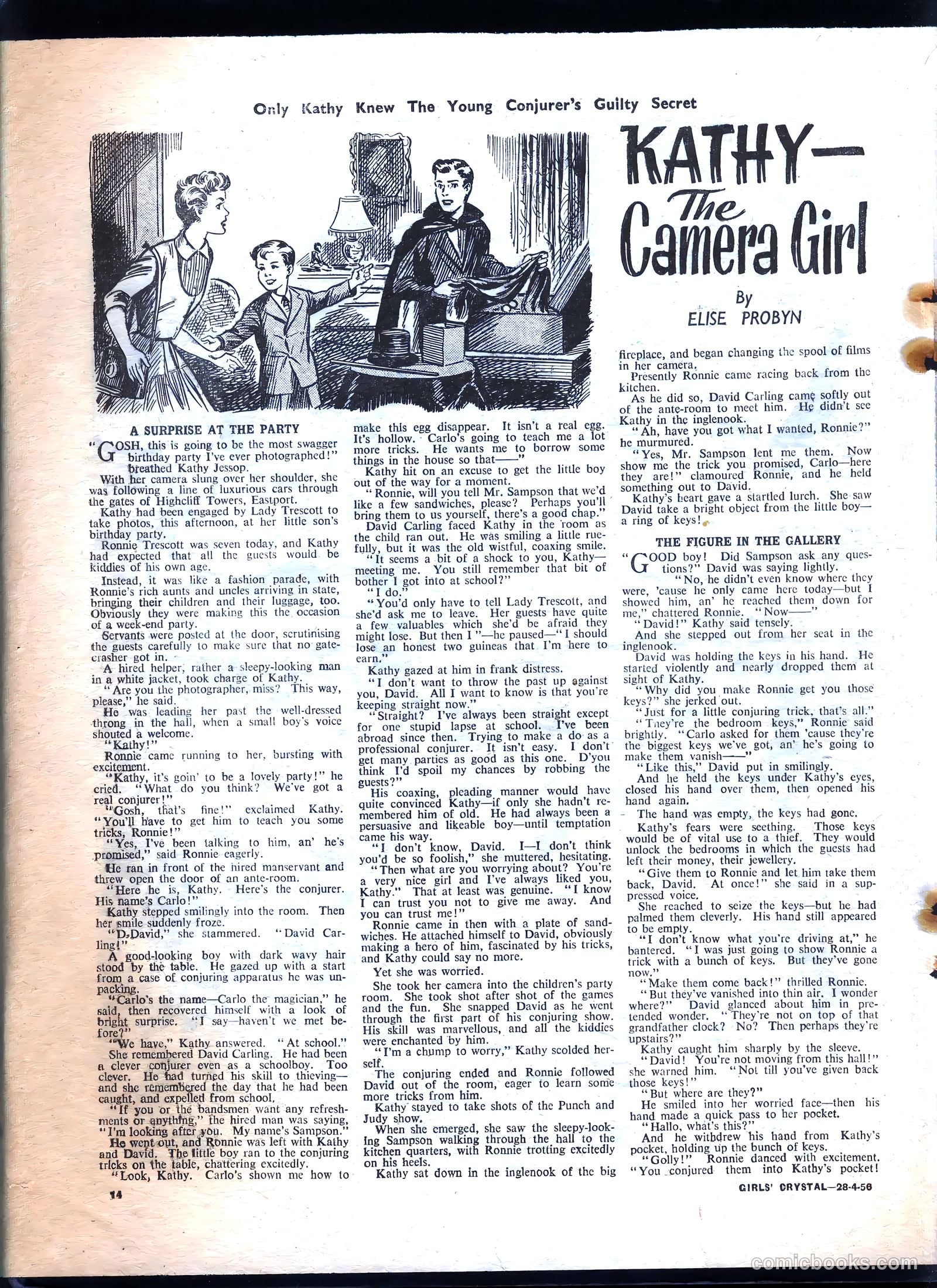 Girls' Crystal #1071 (1956) — page 14 of 24