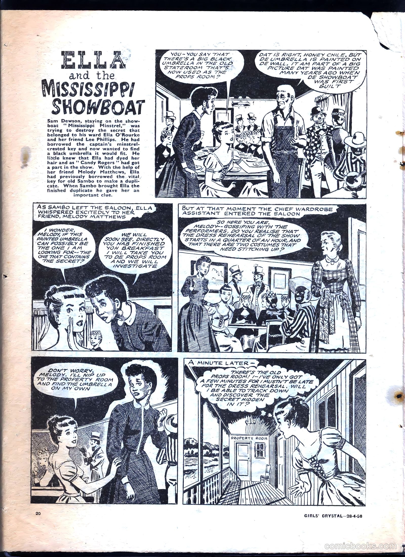 Girls' Crystal #1071 (1956) — page 20 of 24