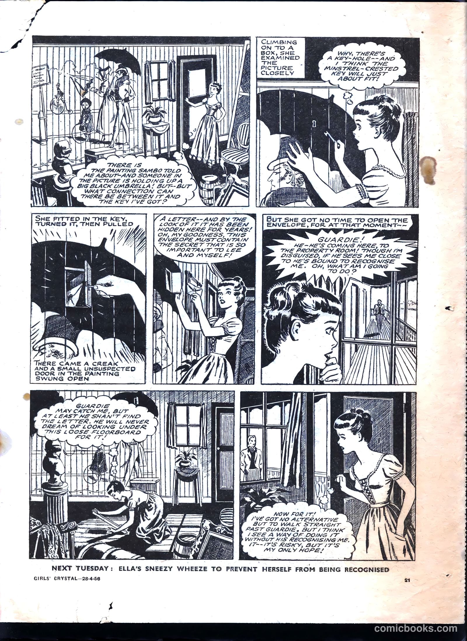 Girls' Crystal #1071 (1956) — page 21 of 24