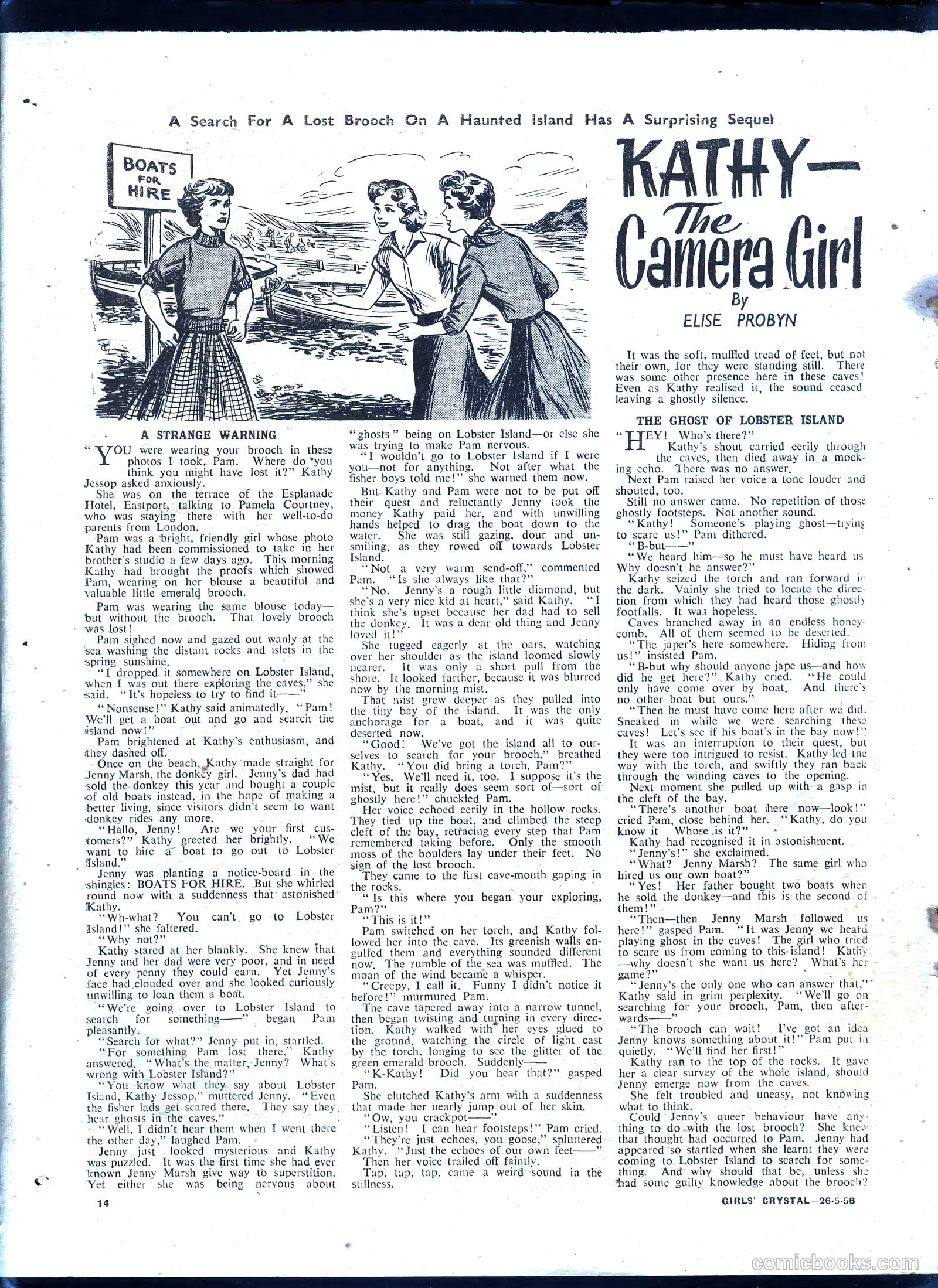 Girls' Crystal #1075 (1956) — page 14 of 24