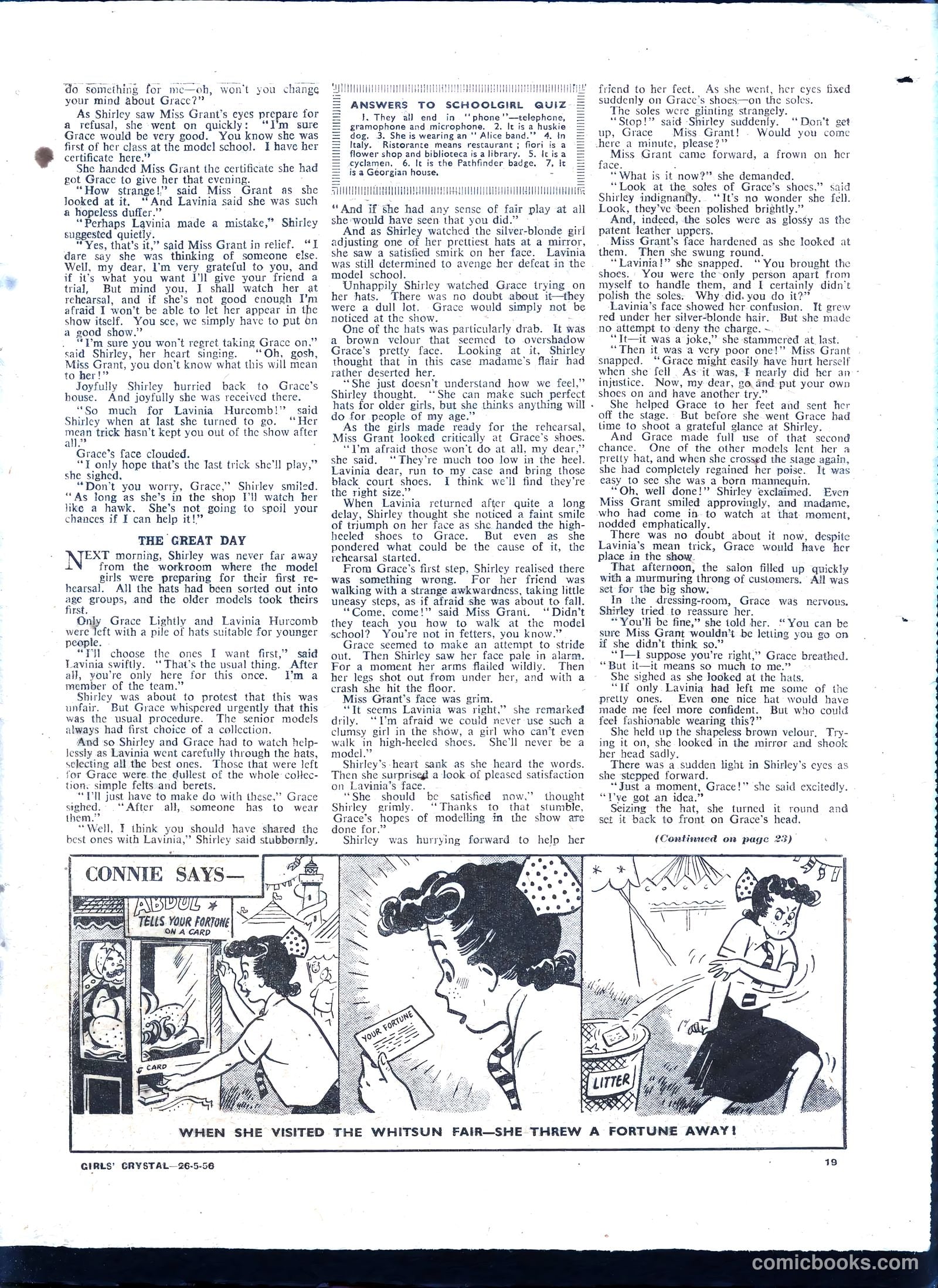 Girls' Crystal #1075 (1956) — page 19 of 24