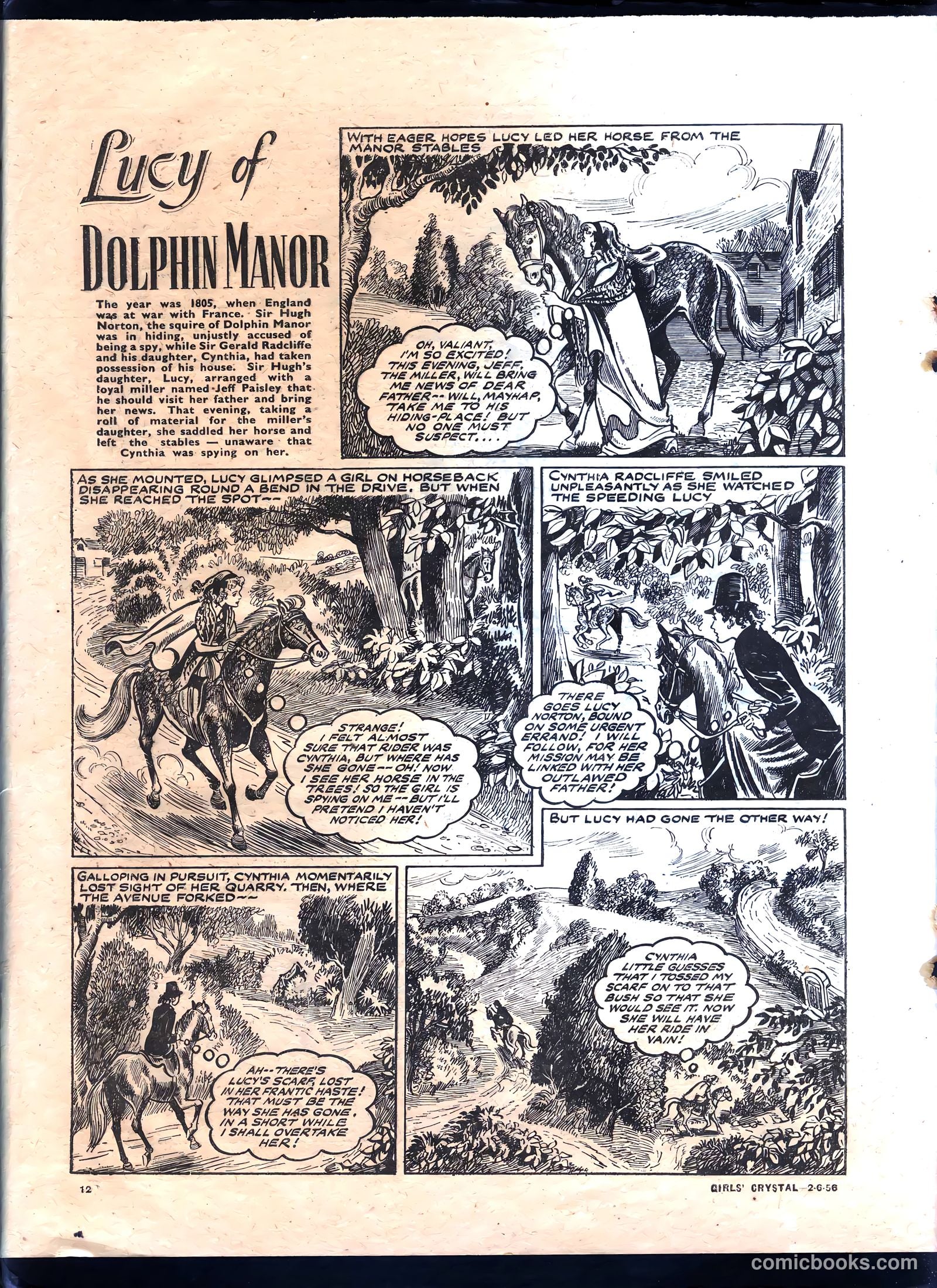 Girls' Crystal #1076 (1956) — page 12 of 24