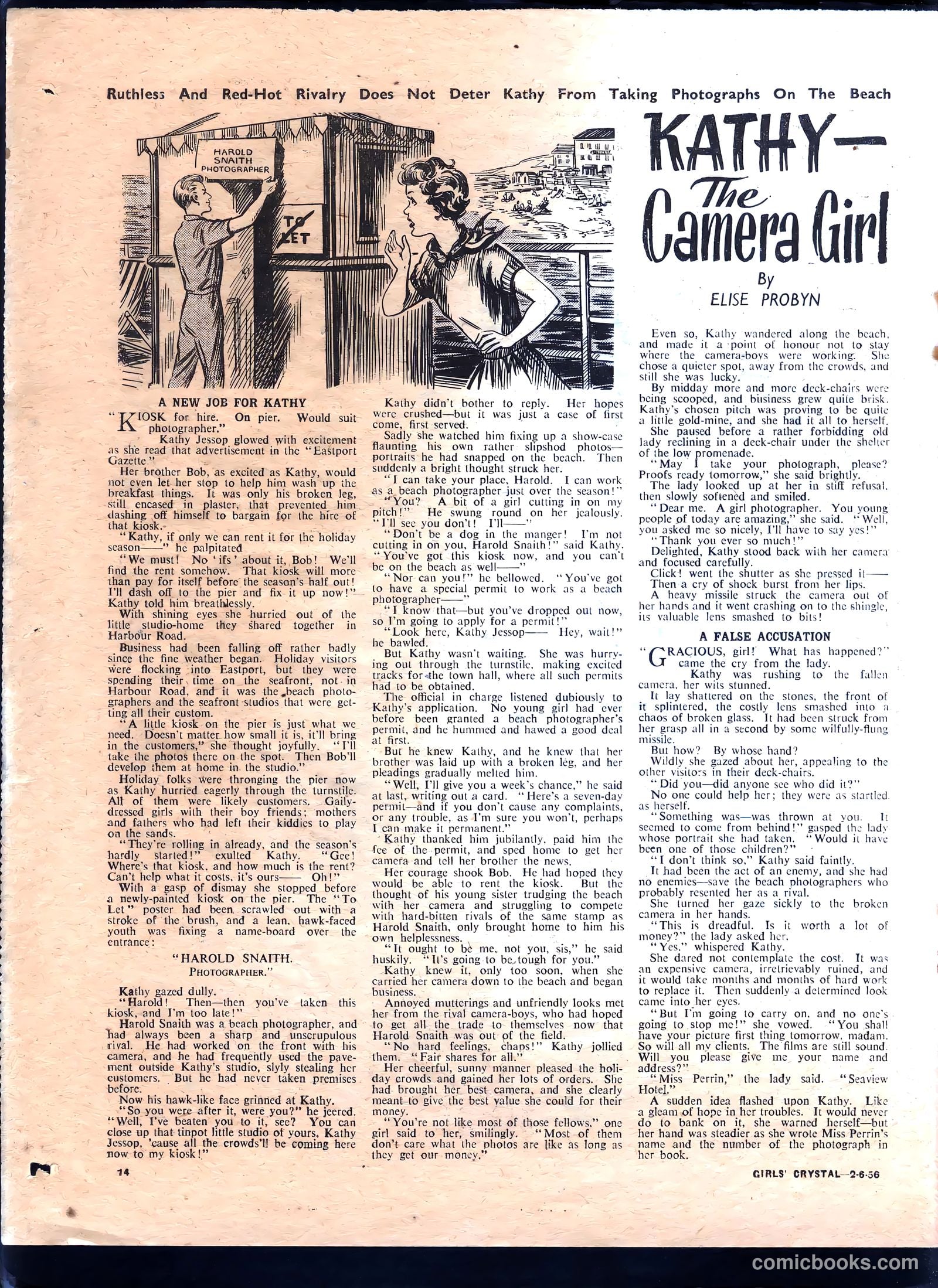 Girls' Crystal #1076 (1956) — page 14 of 24