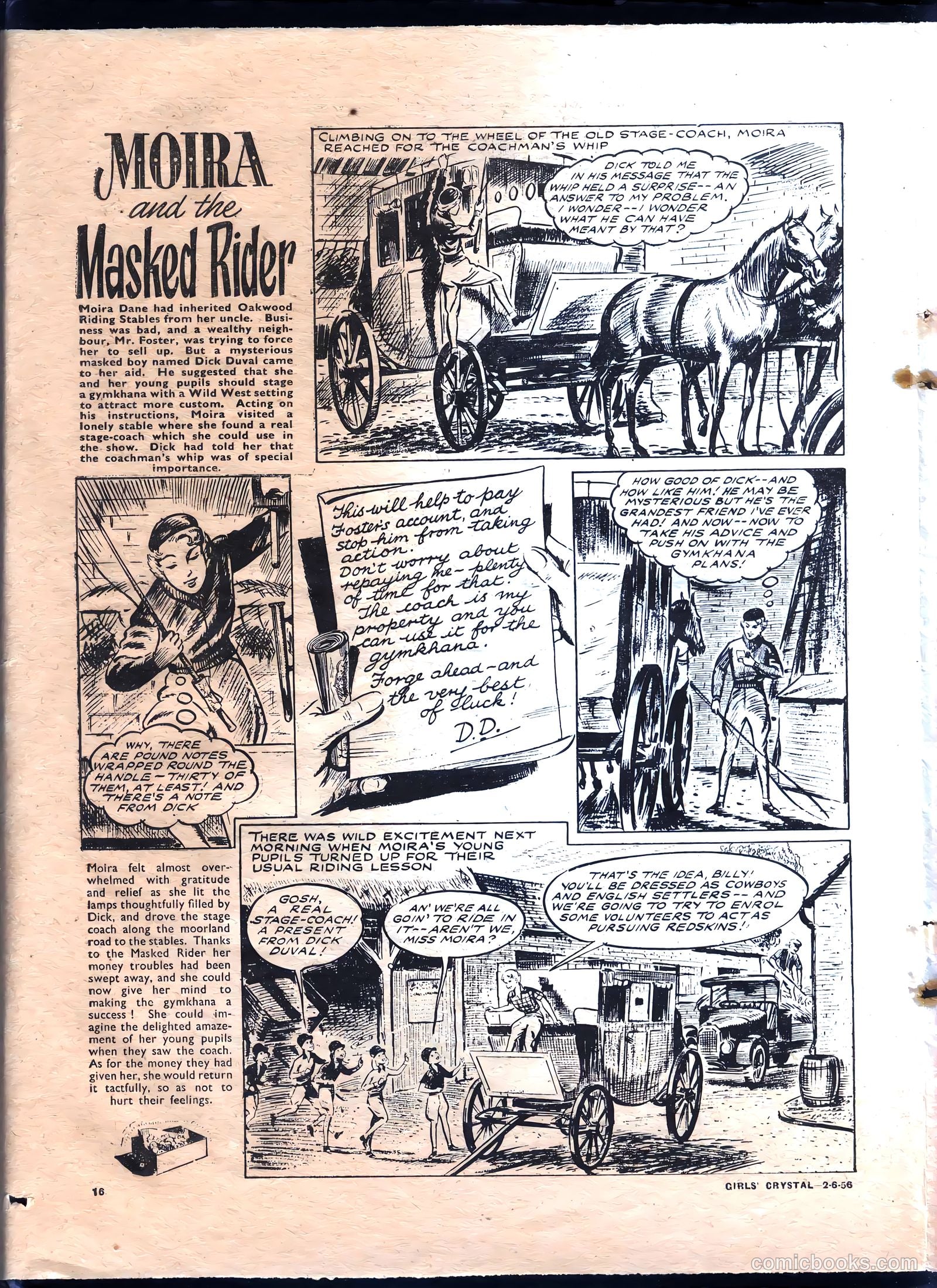 Girls' Crystal #1076 (1956) — page 16 of 24