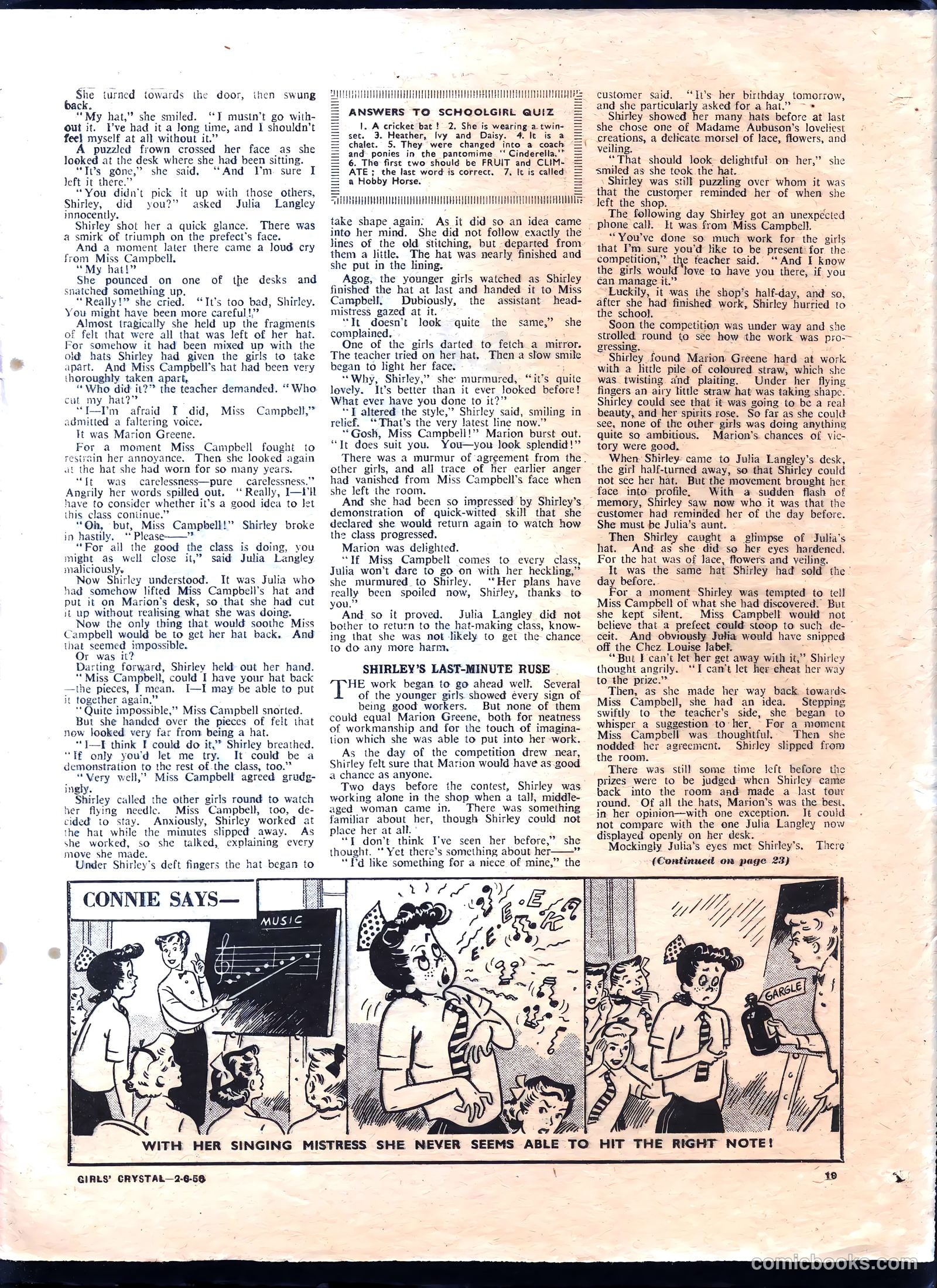 Girls' Crystal #1076 (1956) — page 19 of 24