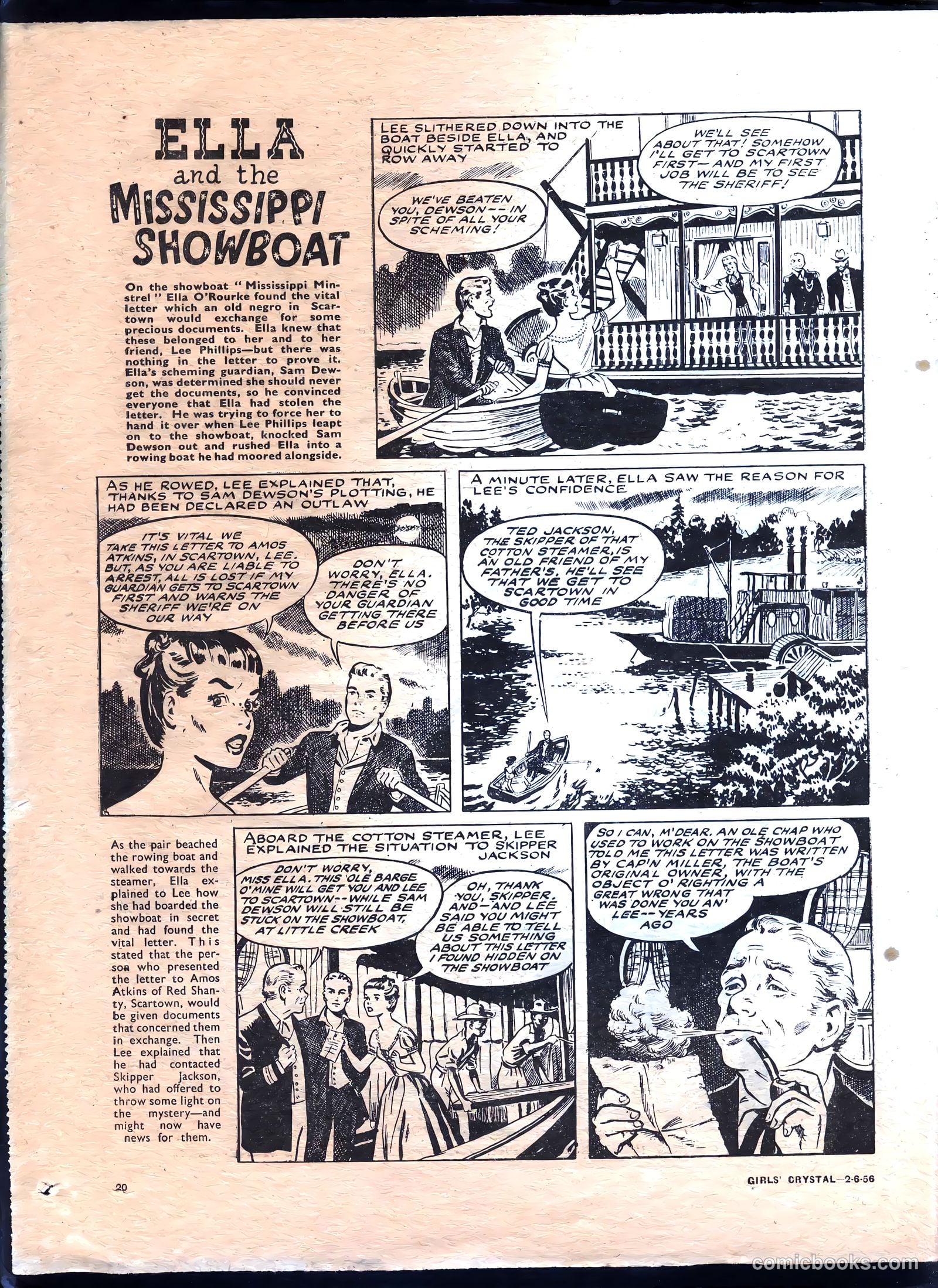 Girls' Crystal #1076 (1956) — page 20 of 24