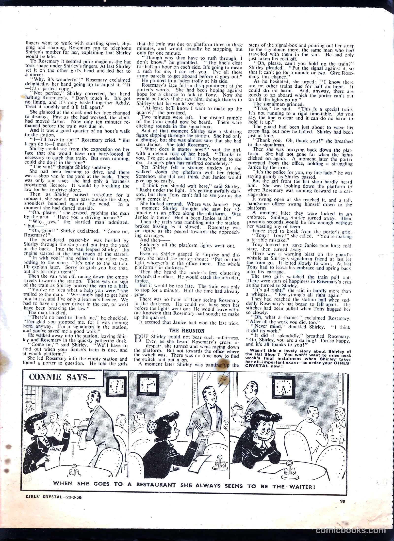 Girls' Crystal #1079 (1956) — page 19 of 24