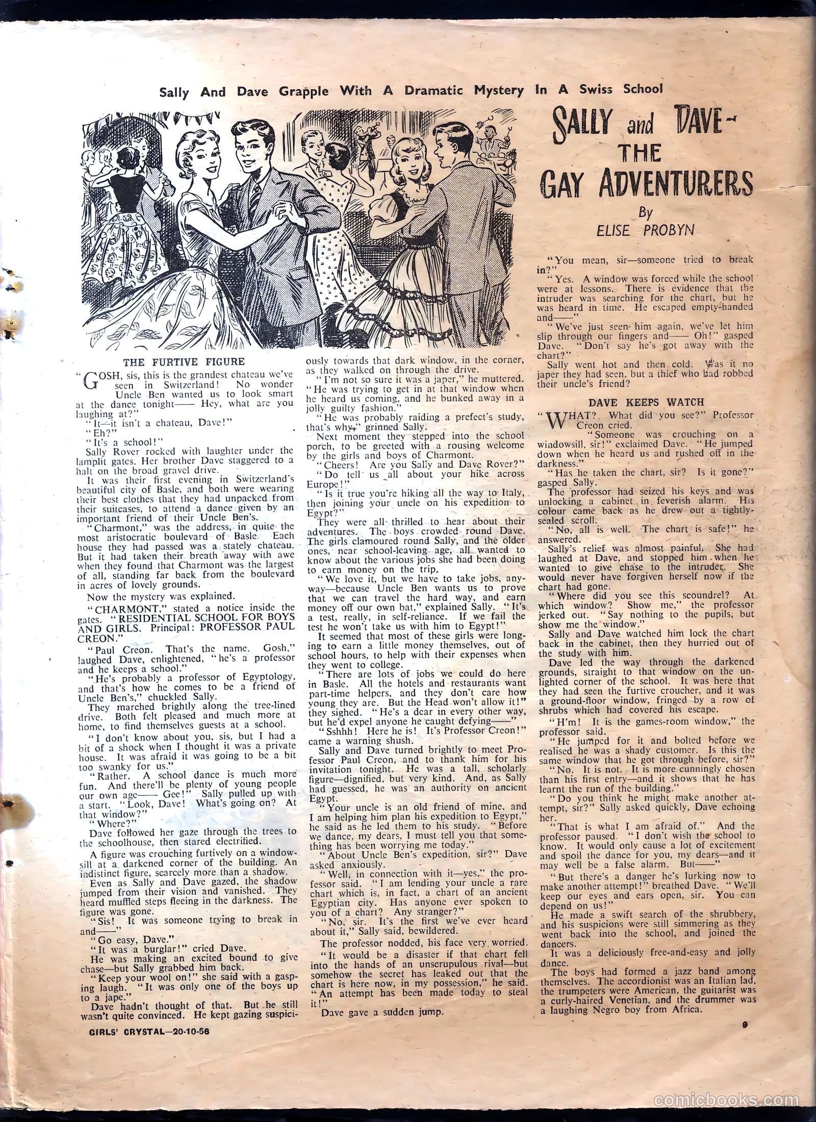 Girls' Crystal #1096 (1956) — page 9 of 24