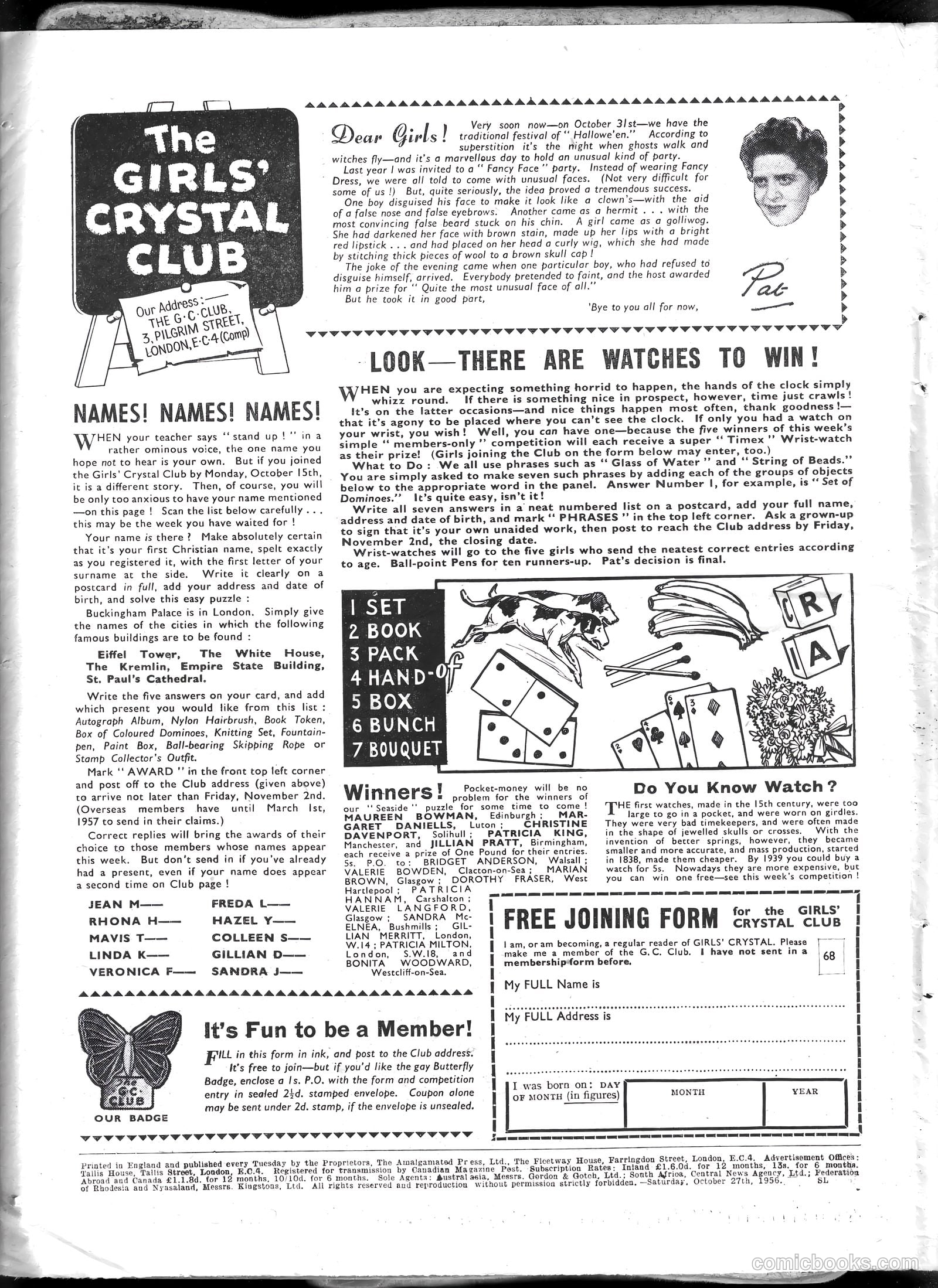 Girls' Crystal #1097 (1956) — page 22 of 24