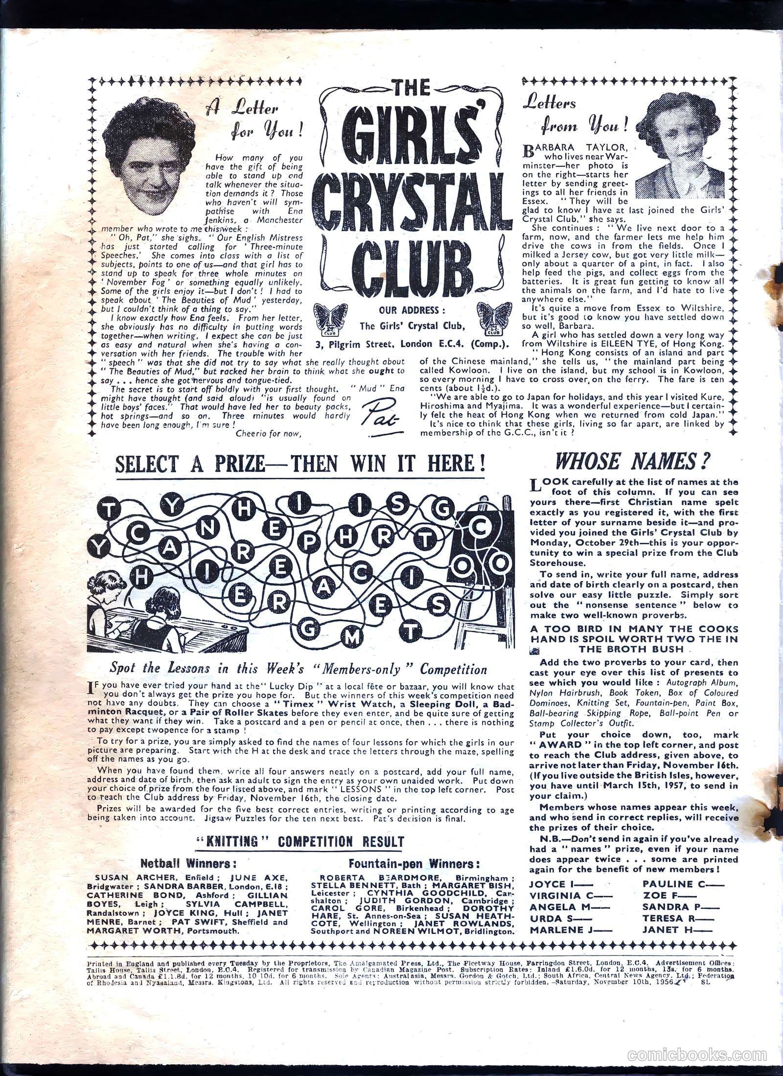 Girls' Crystal #1099 (1956) — page 22 of 24