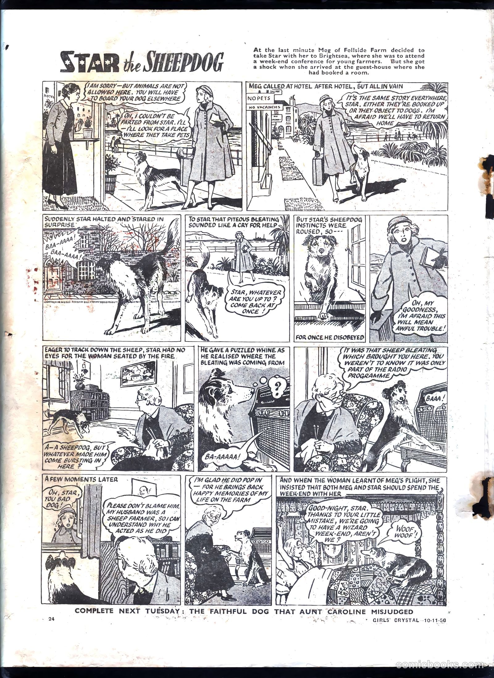 Girls' Crystal #1099 (1956) — page 24 of 24