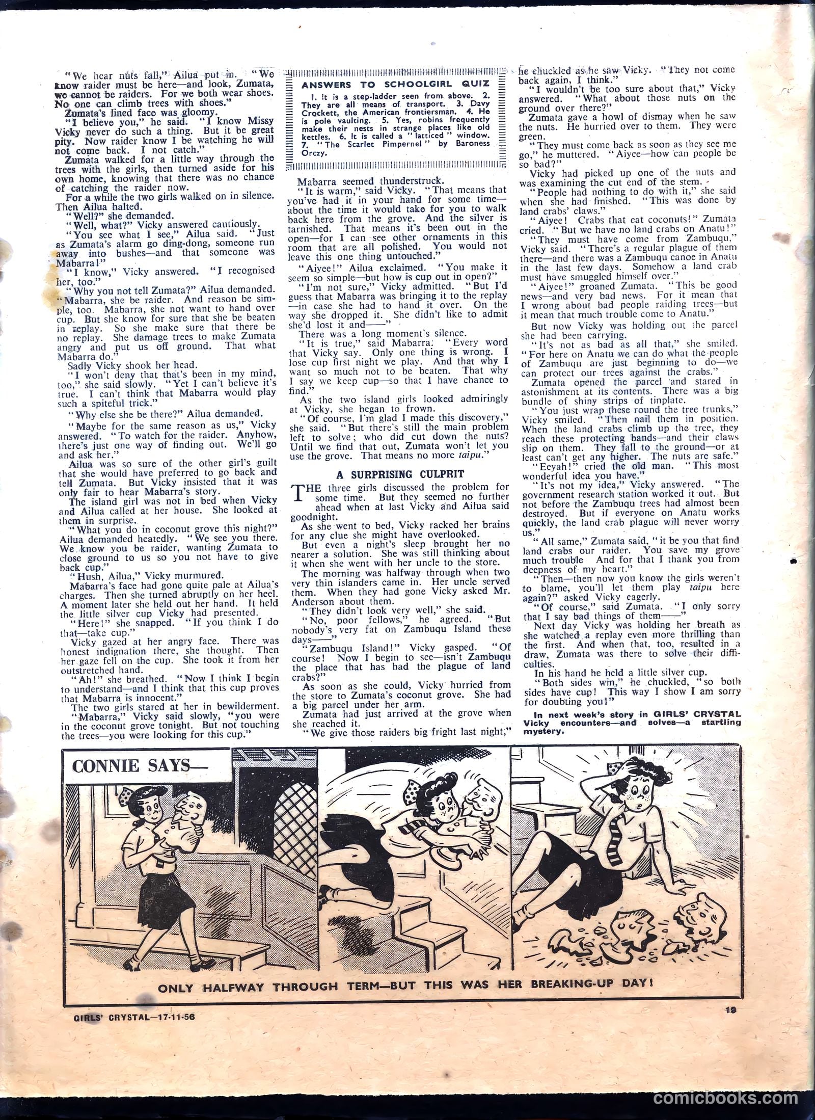 Girls' Crystal #1100 (1956) — page 19 of 24
