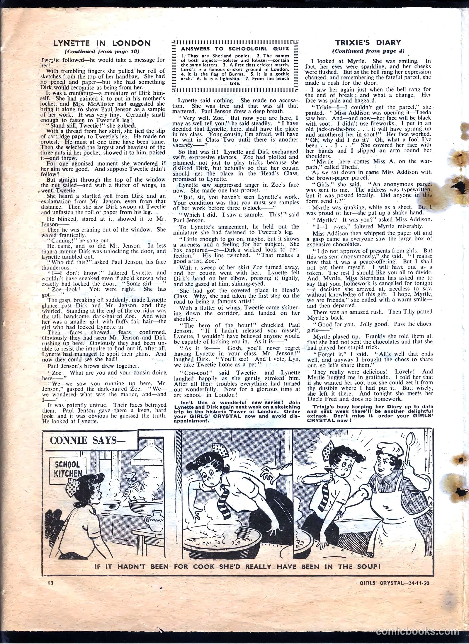 Girls' Crystal #1101 (1956) — page 18 of 24