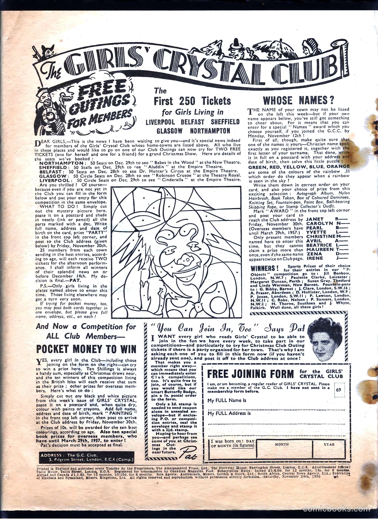 Girls' Crystal #1101 (1956) — page 22 of 24