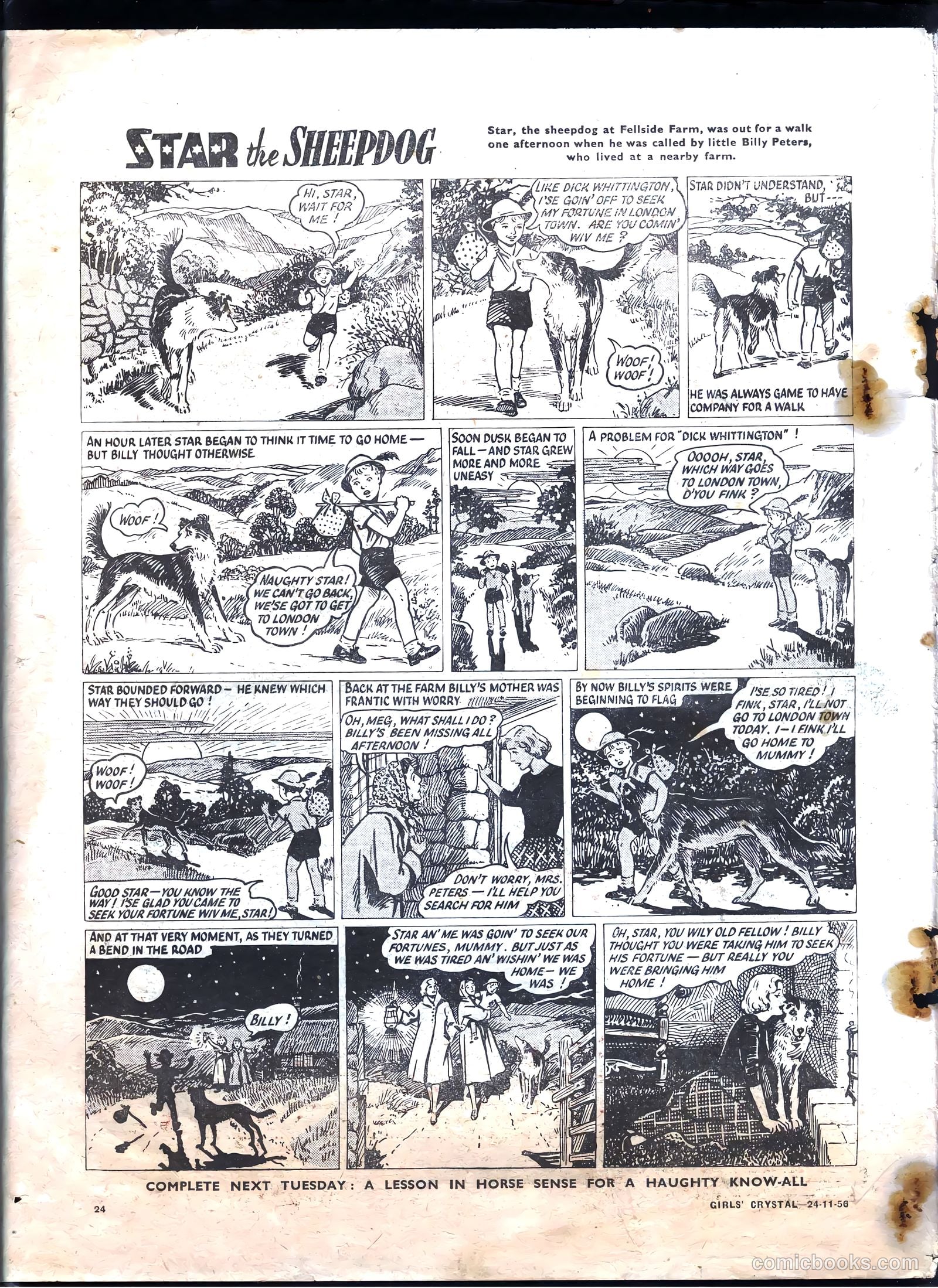 Girls' Crystal #1101 (1956) — page 24 of 24