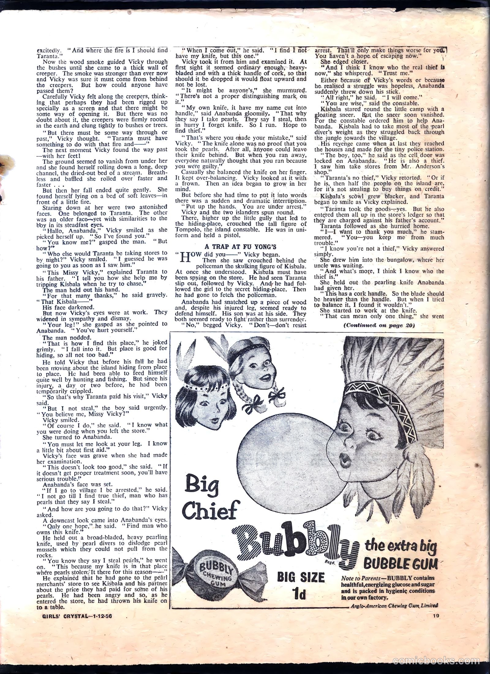 Girls' Crystal #1102 (1956) — page 19 of 24