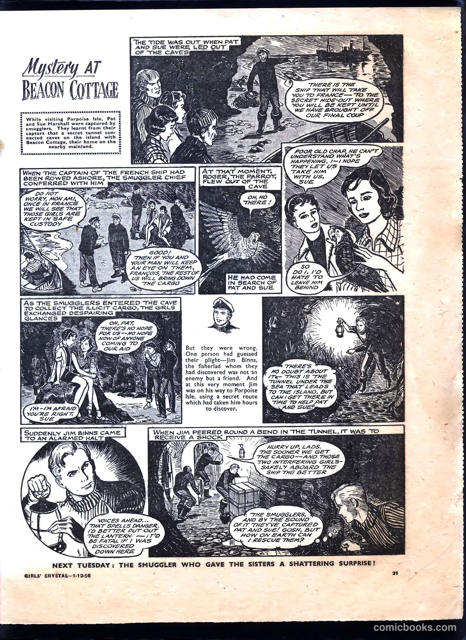 Girls' Crystal #1102 (1956) — page 21 of 24