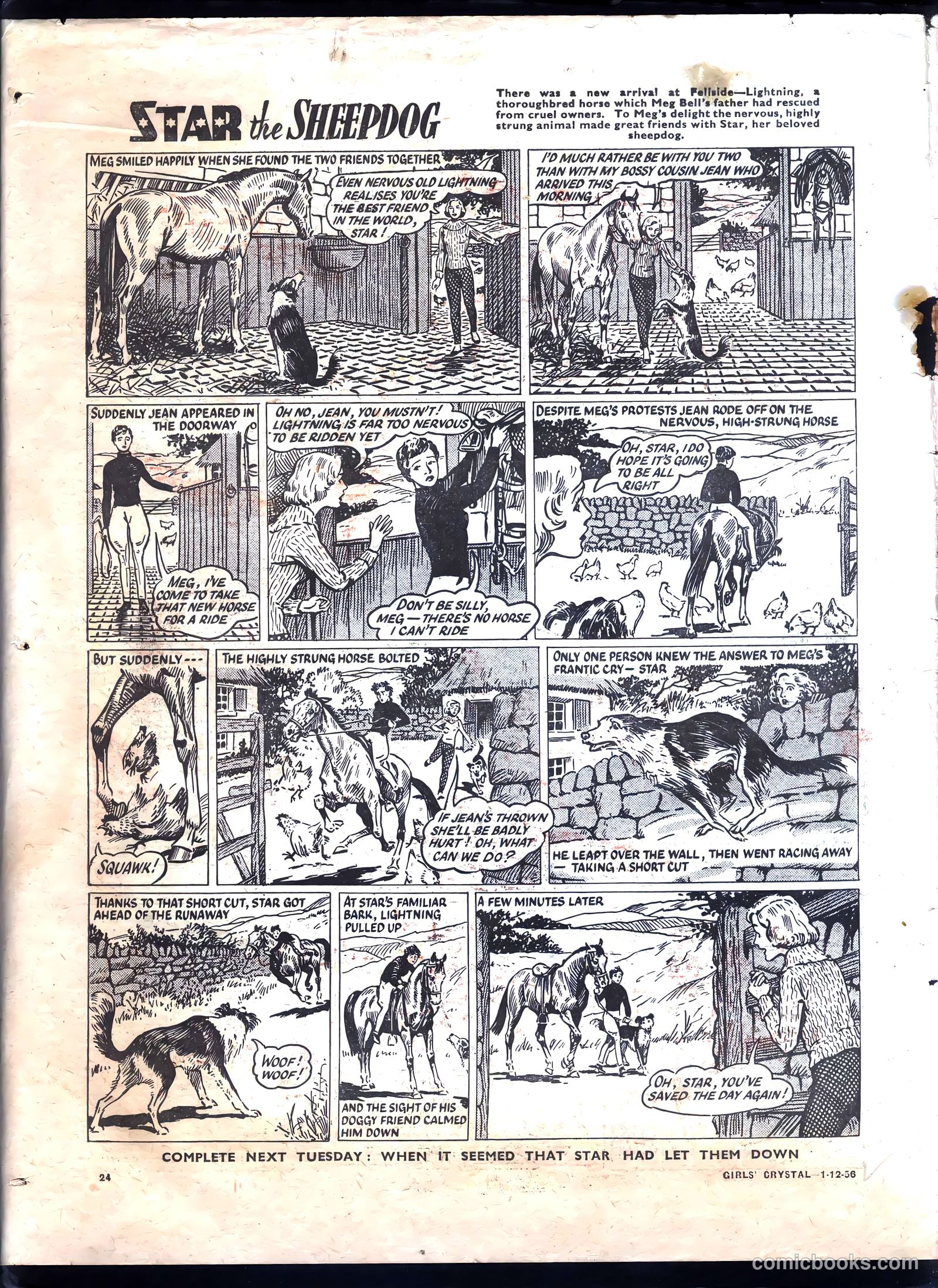 Girls' Crystal #1102 (1956) — page 24 of 24