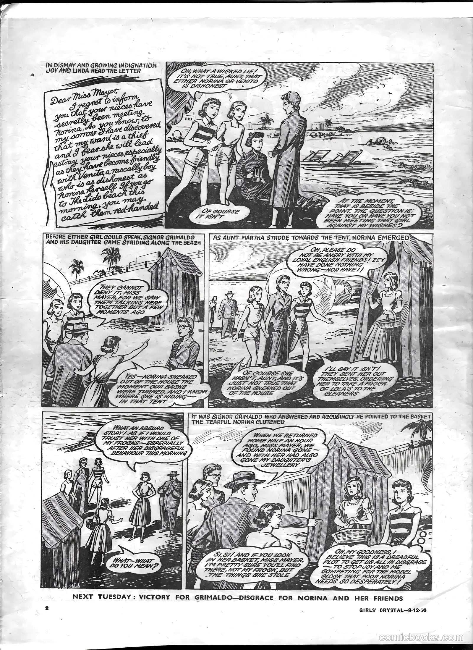 Girls' Crystal #1103 (1956) — page 2 of 24