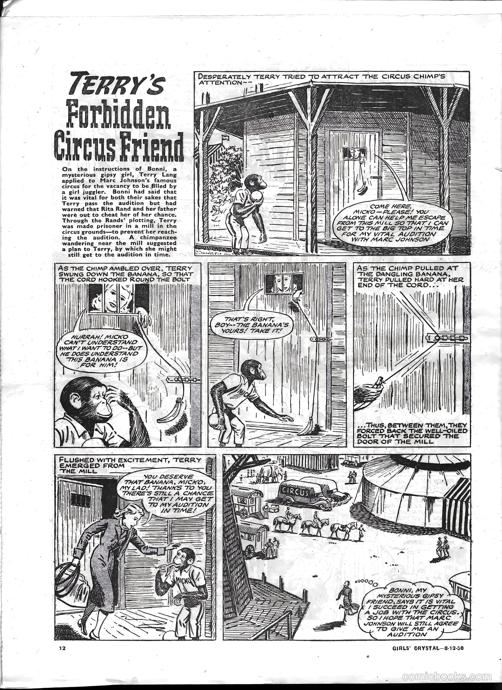 Girls' Crystal #1103 (1956) — page 12 of 24