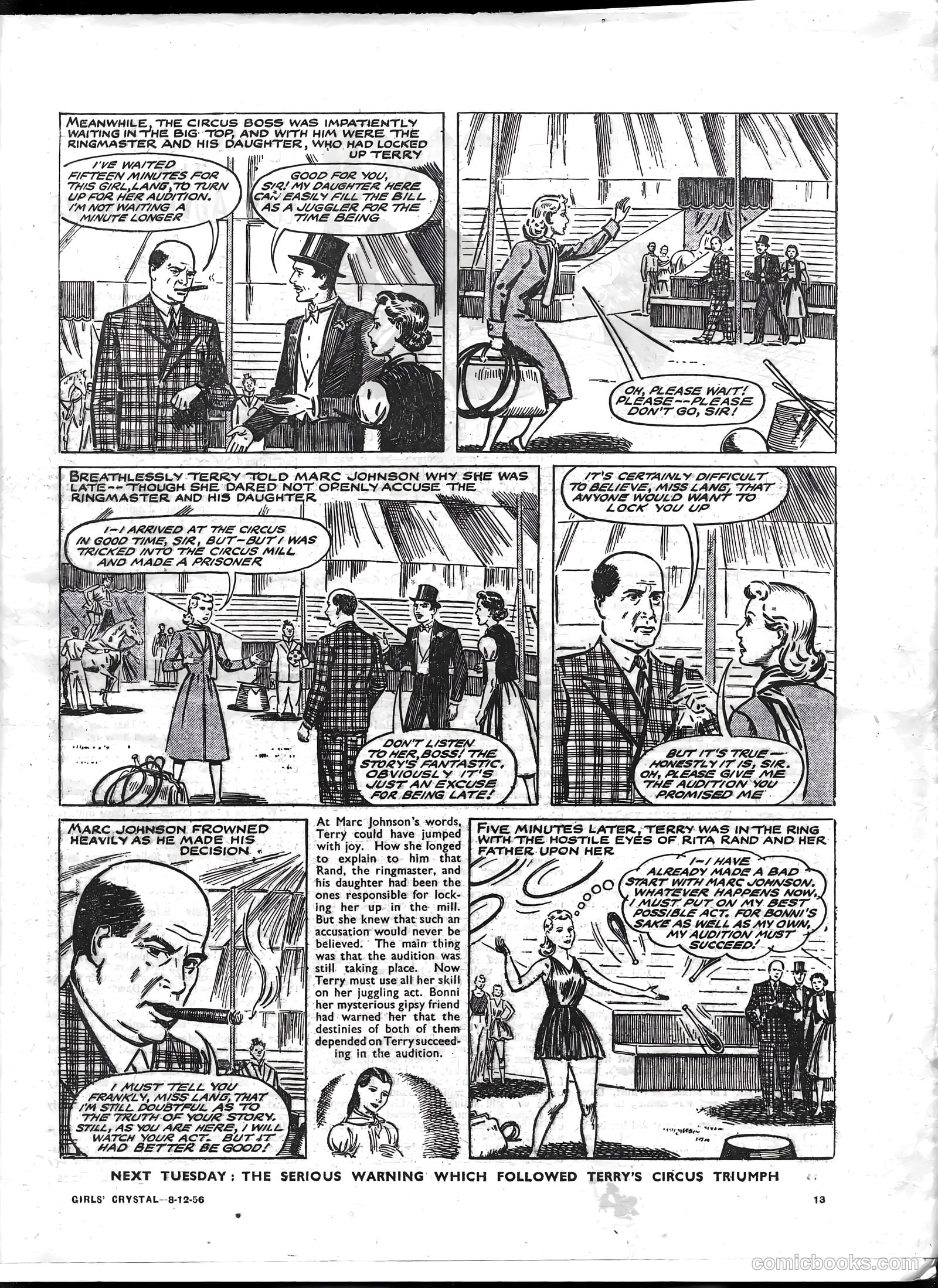 Girls' Crystal #1103 (1956) — page 13 of 24