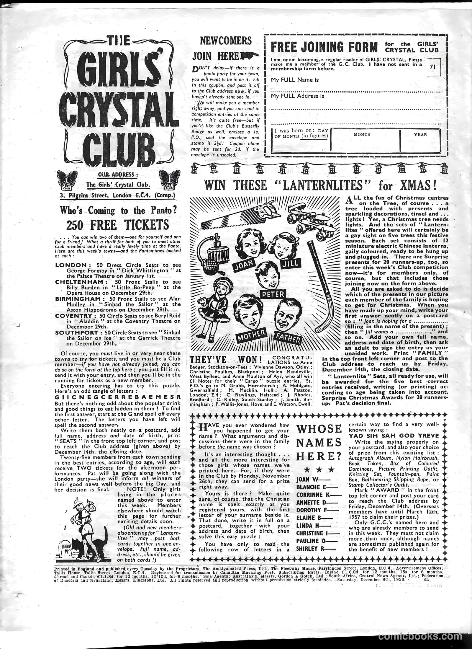 Girls' Crystal #1103 (1956) — page 22 of 24