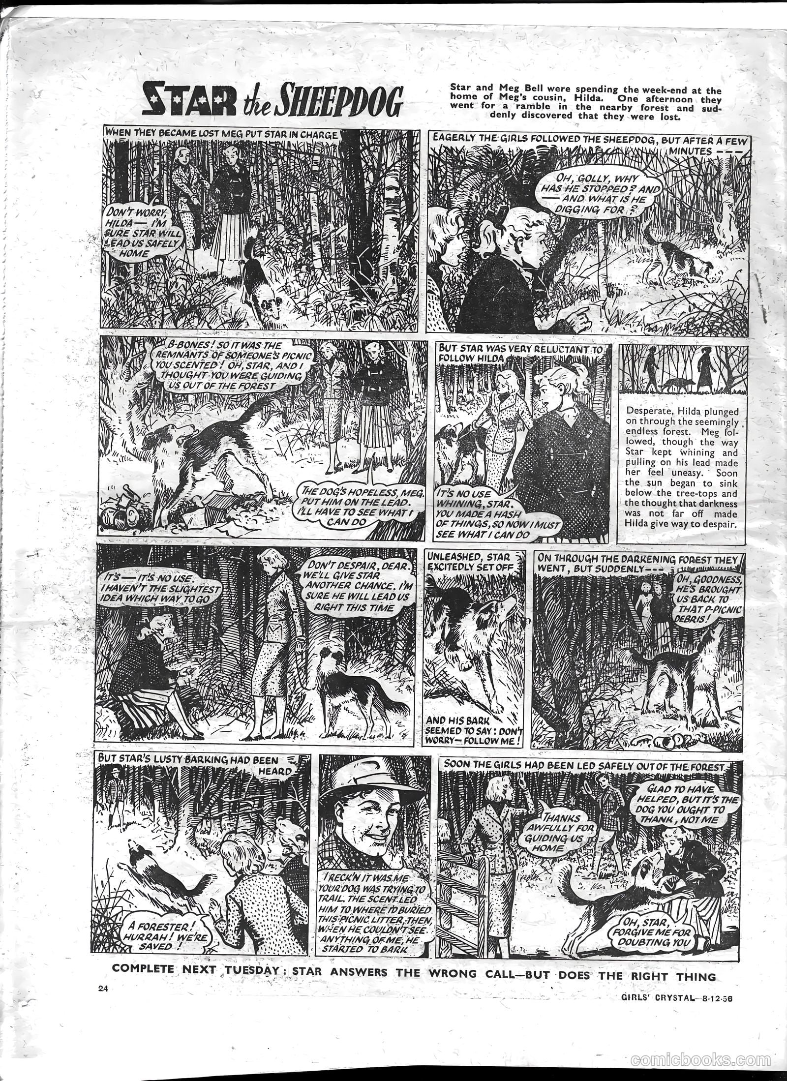 Girls' Crystal #1103 (1956) — page 24 of 24