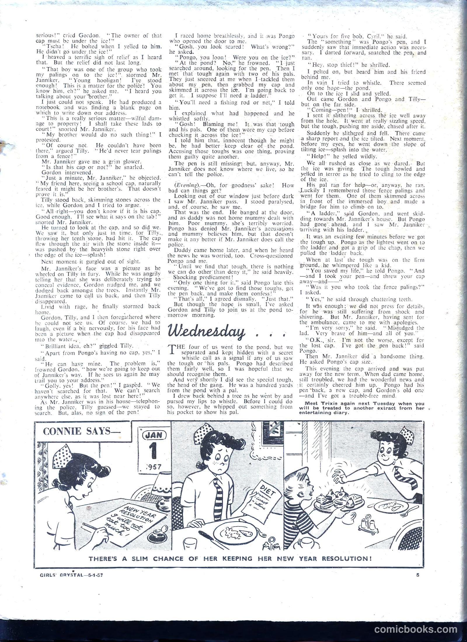 Girls' Crystal #1109 (1957) — page 5 of 24
