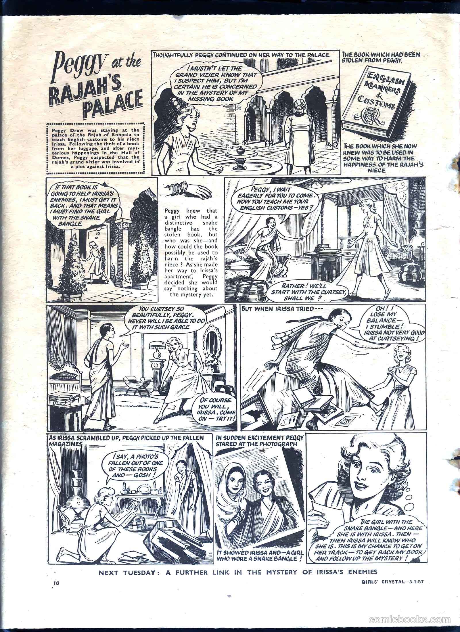 Girls' Crystal #1109 (1957) — page 16 of 24