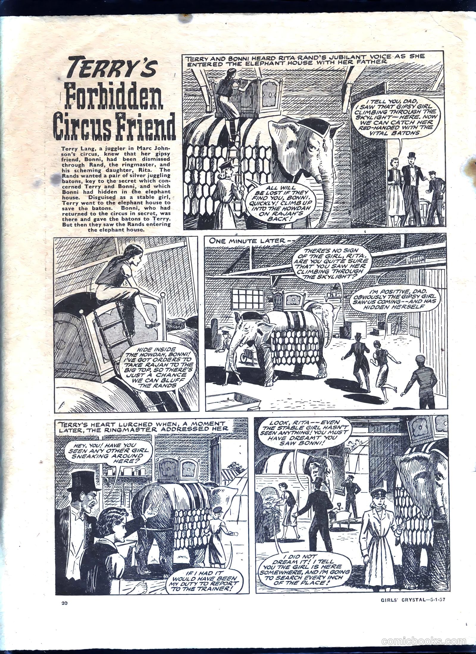 Girls' Crystal #1109 (1957) — page 20 of 24