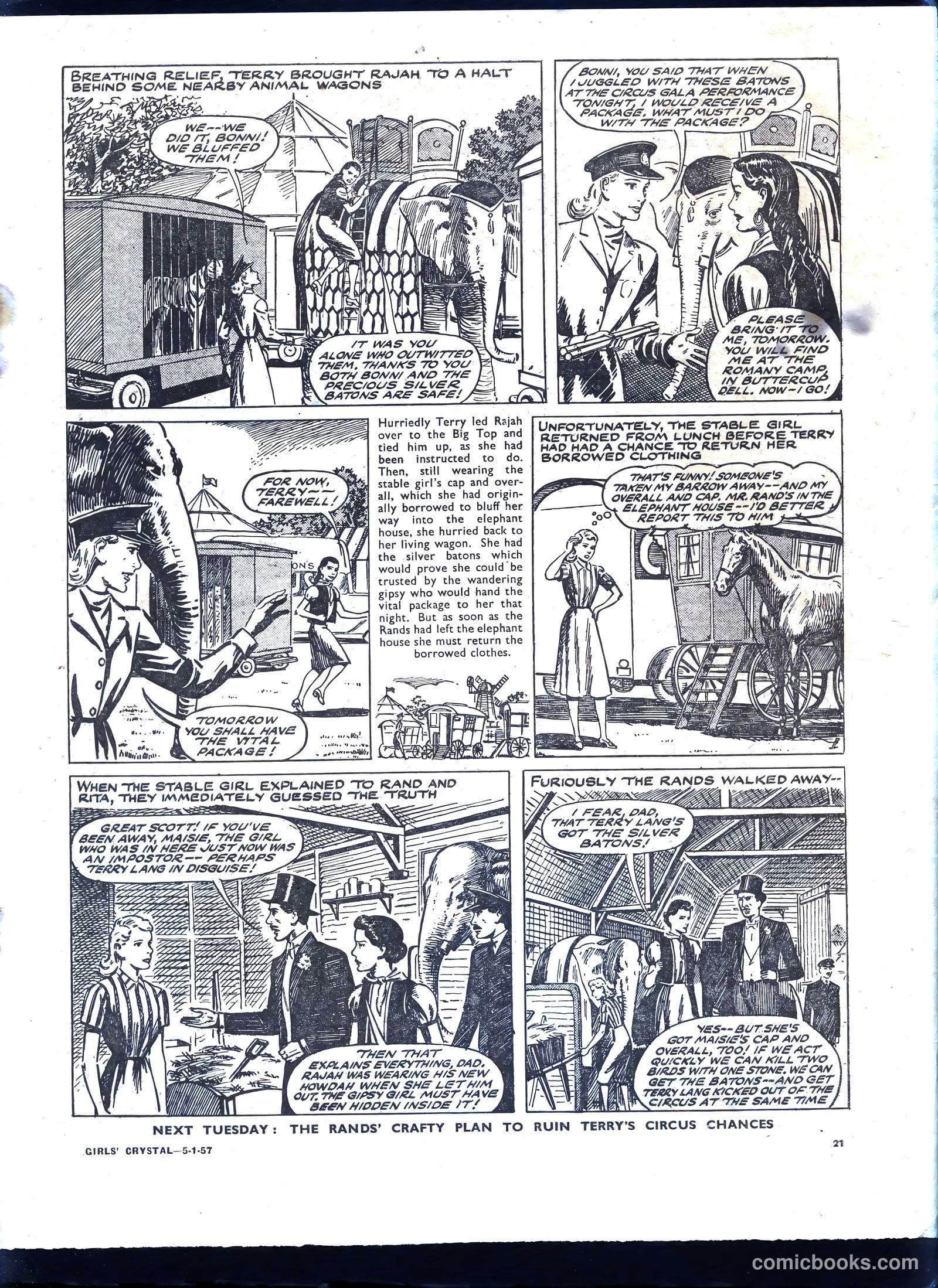 Girls' Crystal #1109 (1957) — page 21 of 24