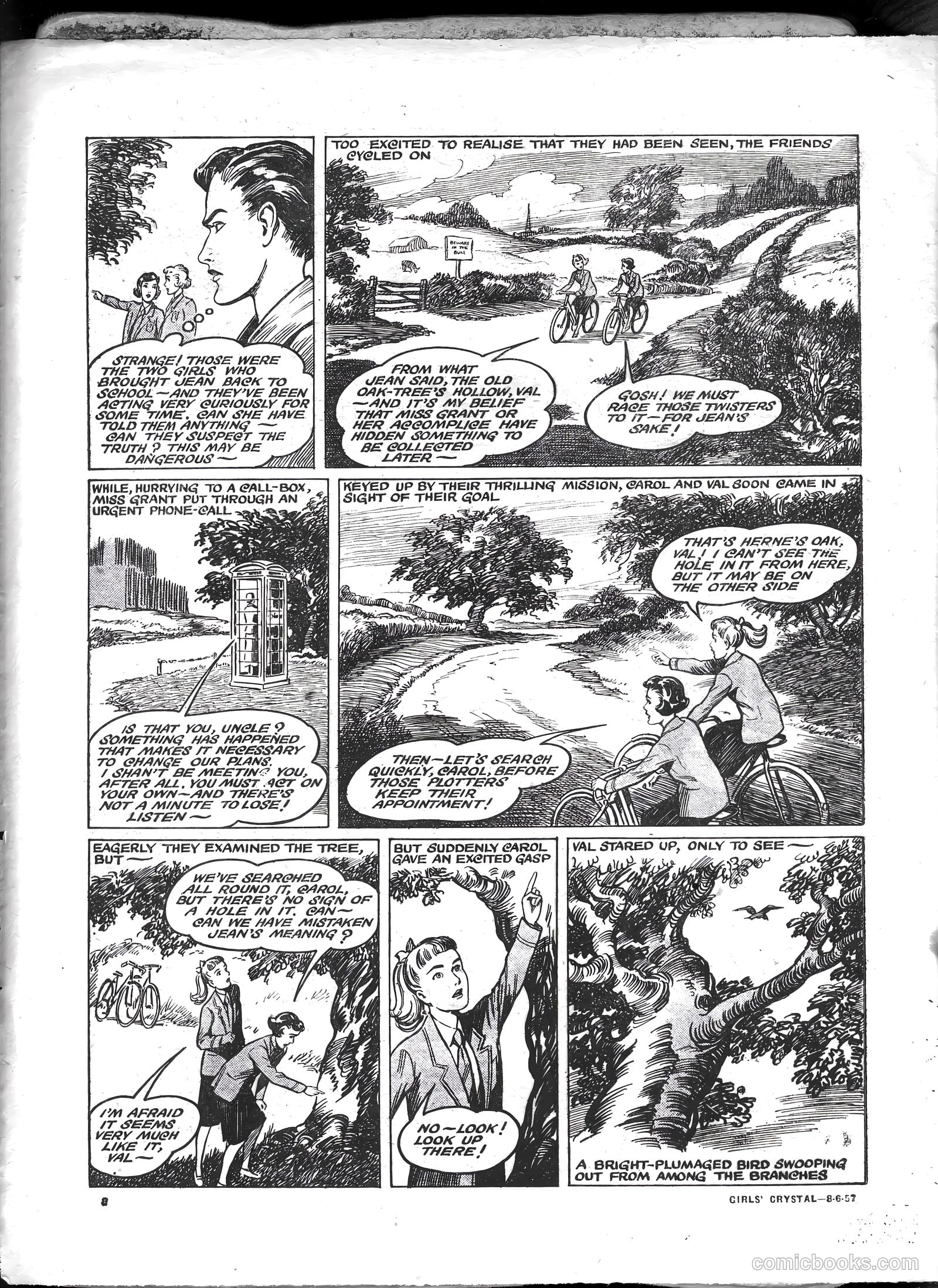 Girls' Crystal #1129 (1957) — page 8 of 24