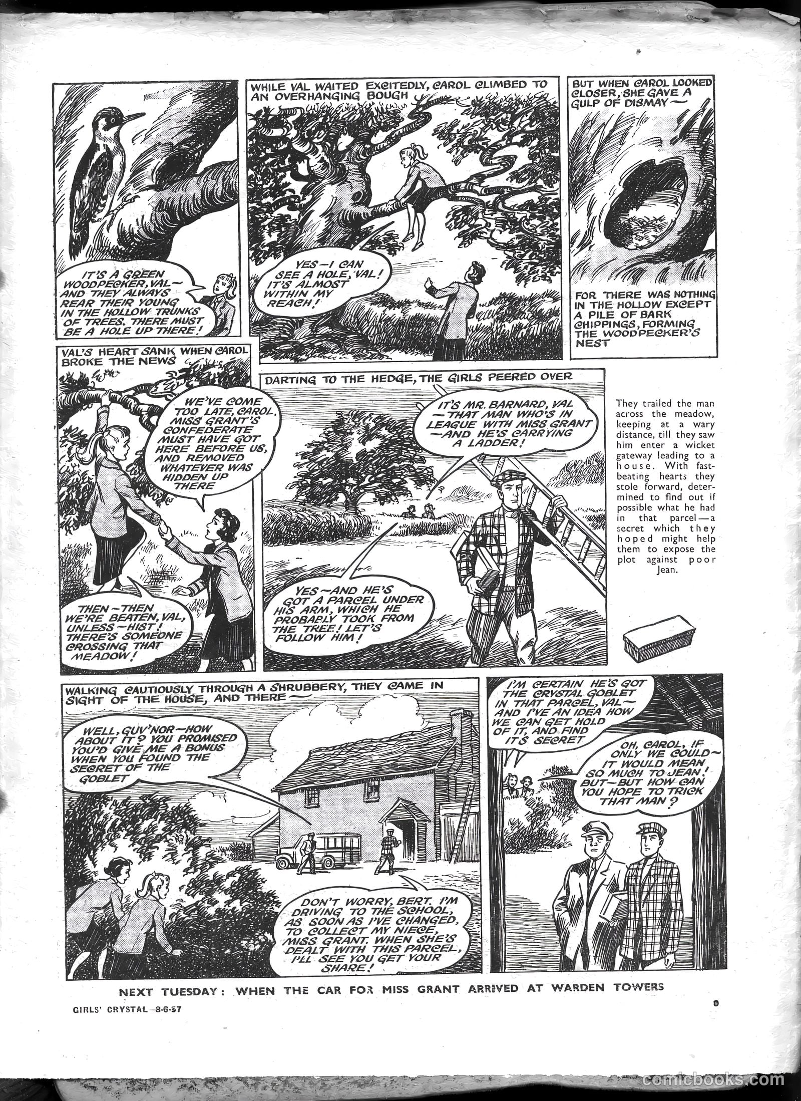 Girls' Crystal #1129 (1957) — page 9 of 24