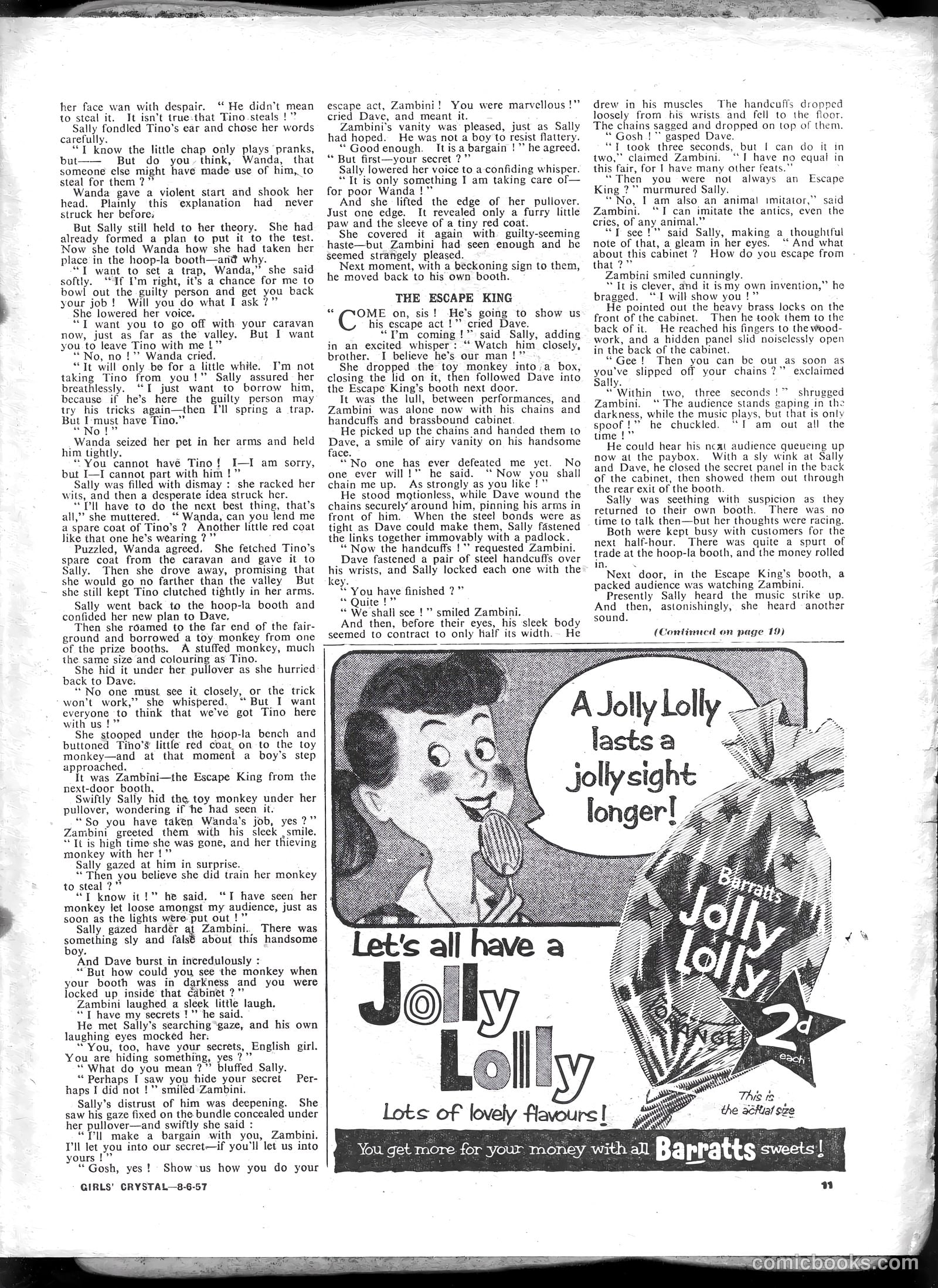 Girls' Crystal #1129 (1957) — page 11 of 24