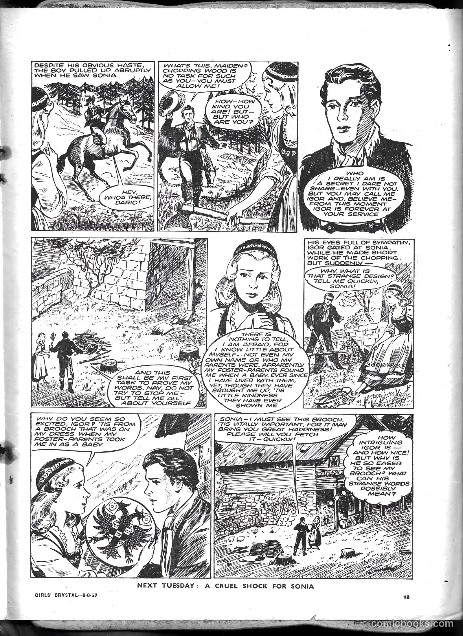 Girls' Crystal #1129 (1957) — page 13 of 24