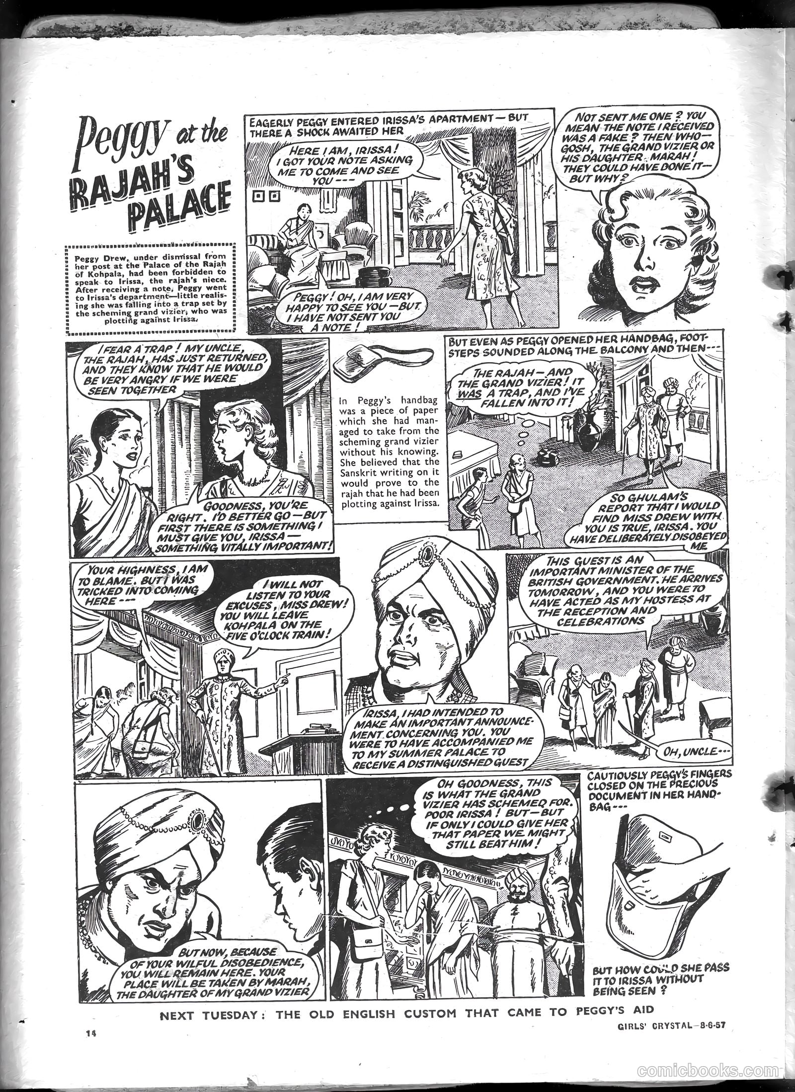 Girls' Crystal #1129 (1957) — page 14 of 24