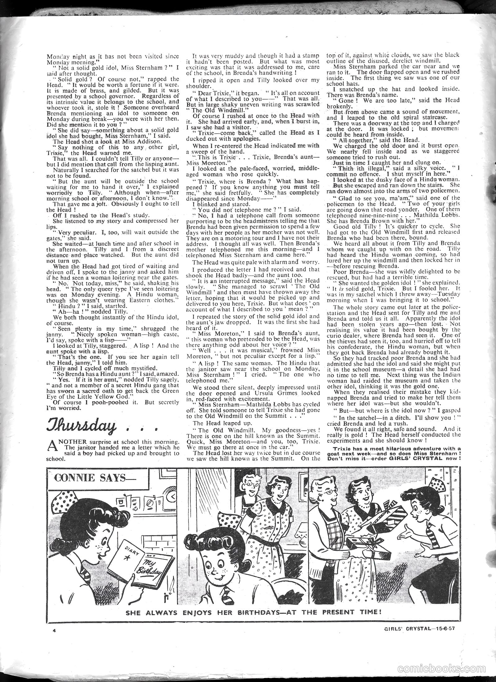 Girls' Crystal #1130 (1957) — page 4 of 20