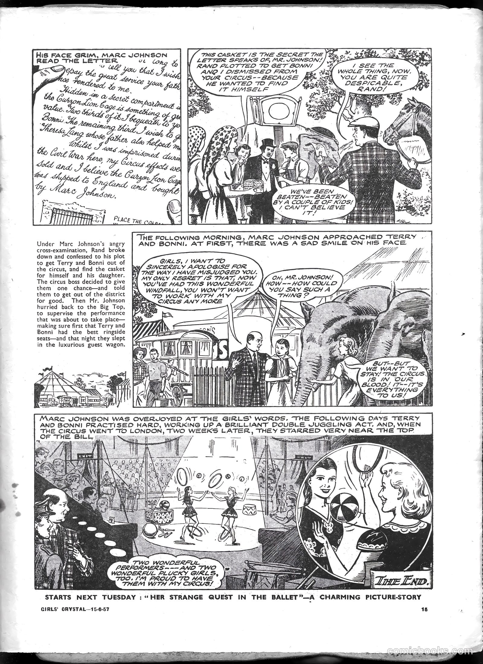 Girls' Crystal #1130 (1957) — page 15 of 20