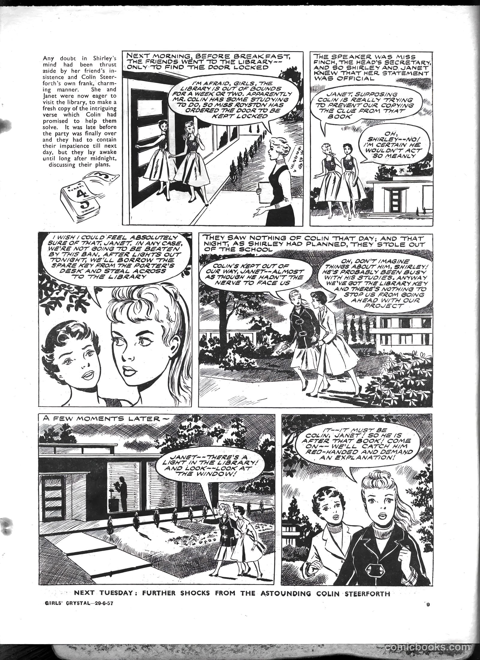 Girls' Crystal #1132 (1957) — page 9 of 20