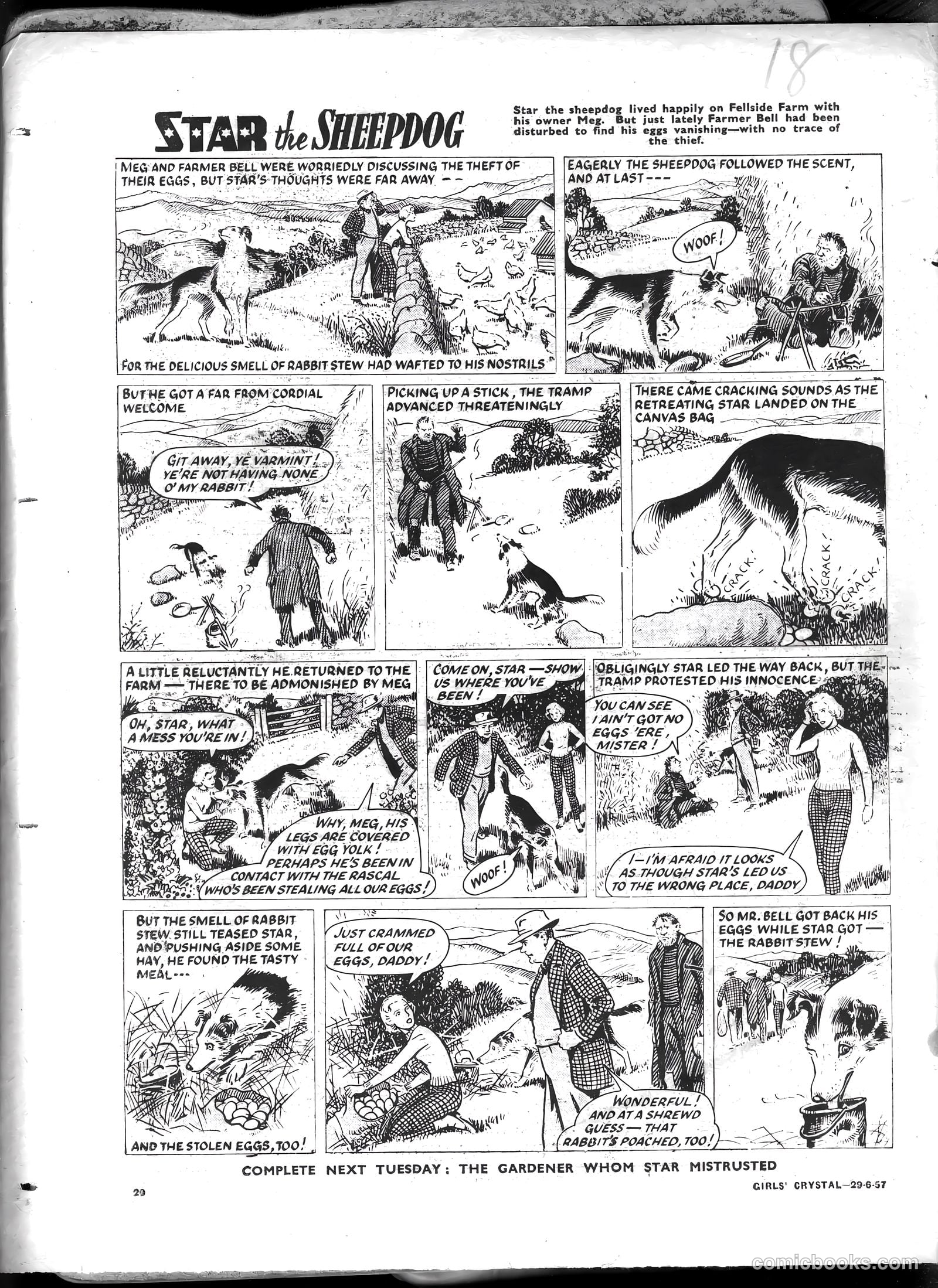 Girls' Crystal #1132 (1957) — page 20 of 20