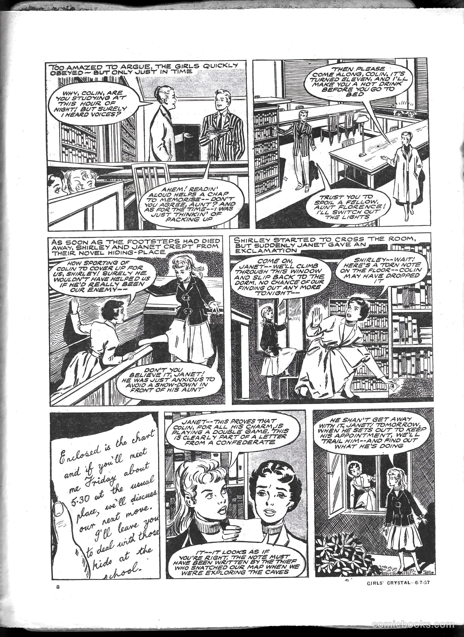 Girls' Crystal #1133 (1957) — page 8 of 20